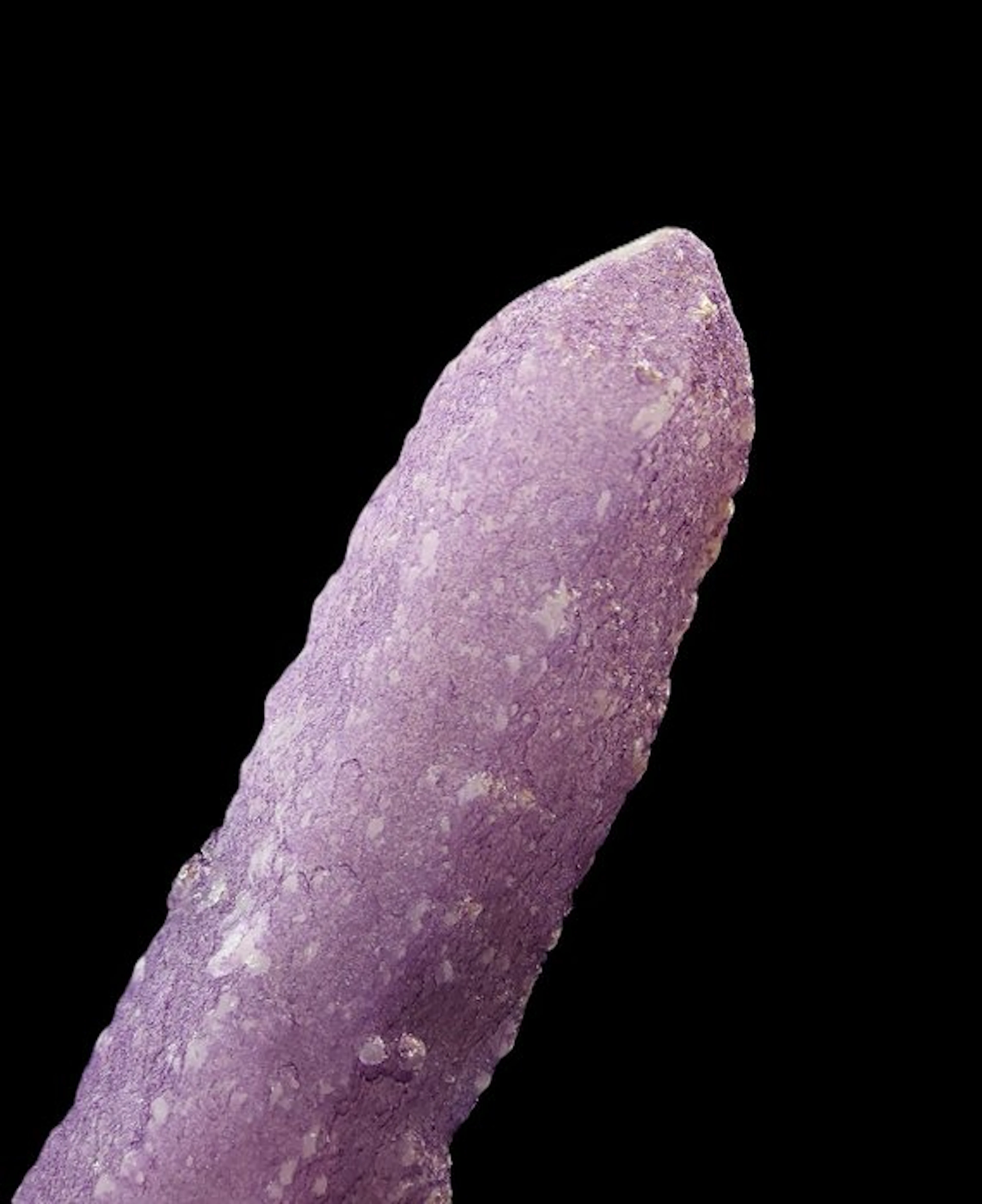 NEW DISCOVERY! EXTREMELY RARE MILKY QUARTZ COVERED BY PURPLE FLUORITE