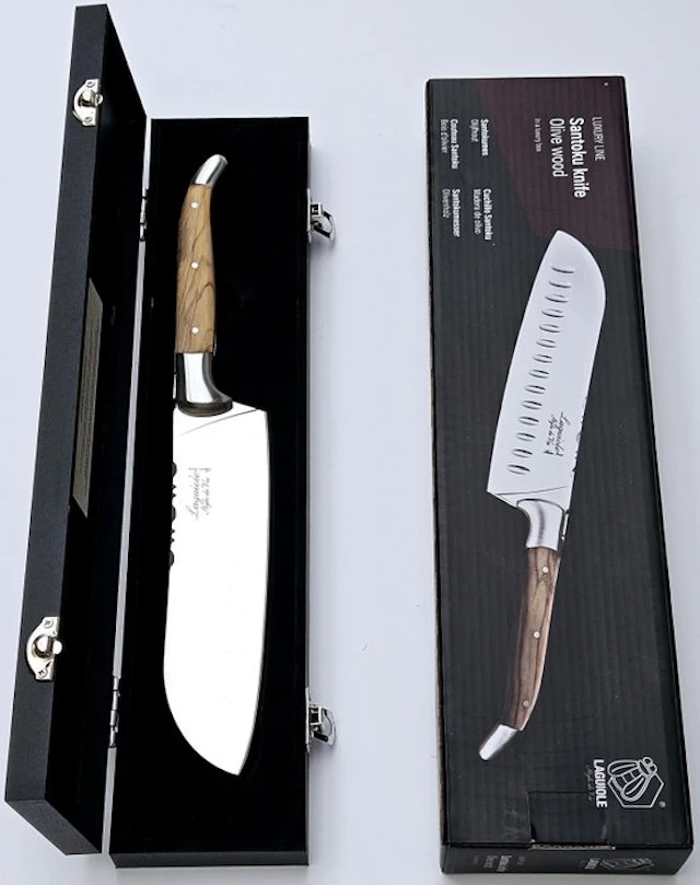 Laguiole - Santoku Knife - Olive Wood - incl
