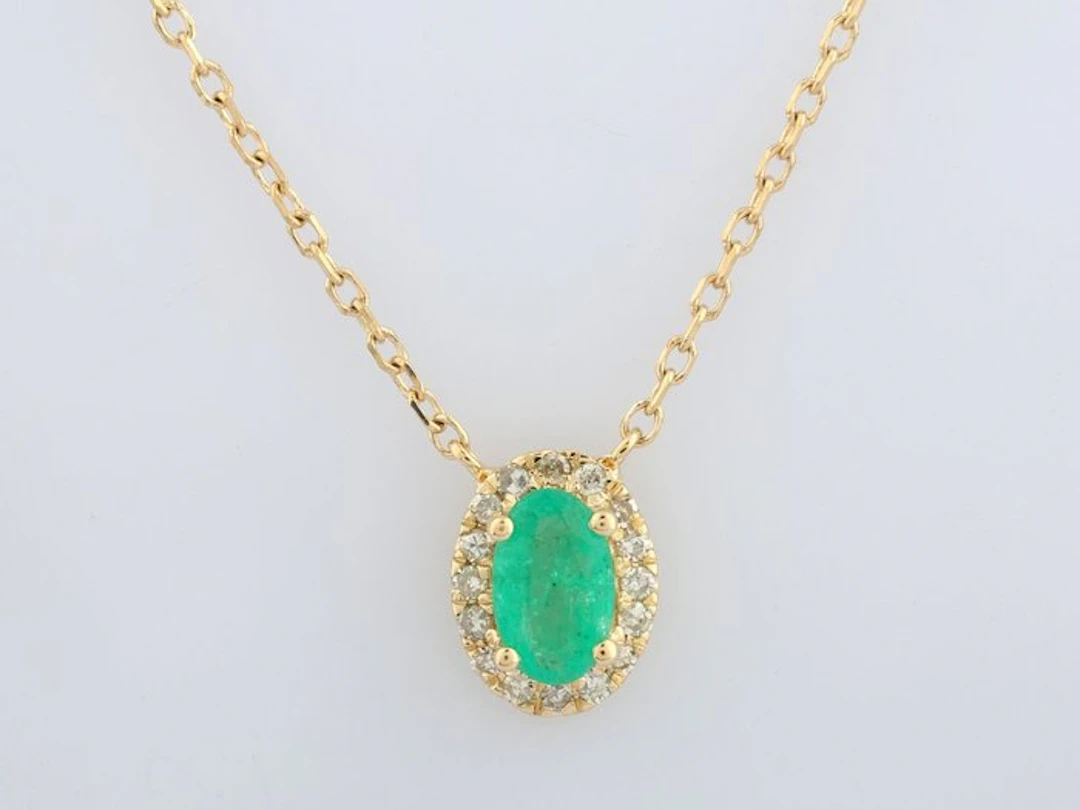 No reserve price - Necklace with pendant - 14 kt