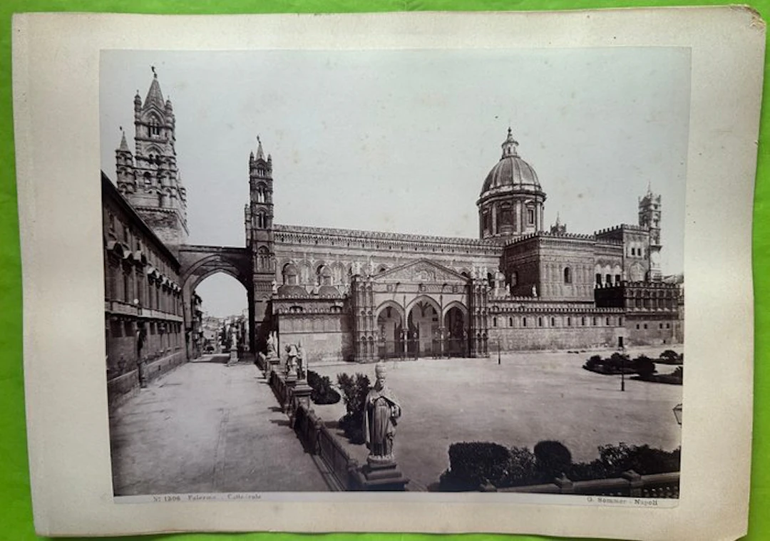 G. Sommer - Palermo - Coppia di fotografie antiche dell’800