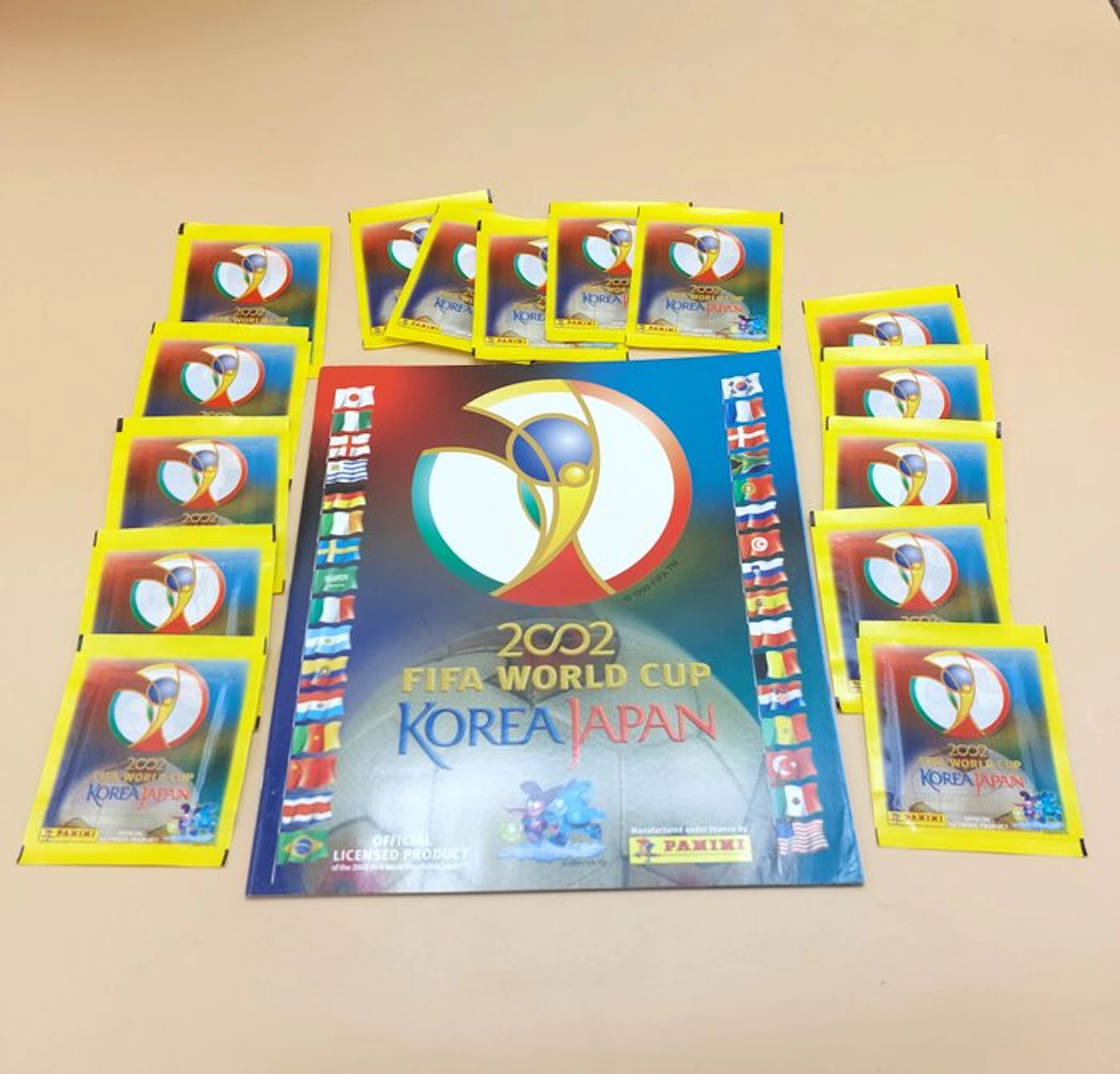 2002 Panini Empty album & 15 sealed packs Mixed collection - Near Mint (NM)
