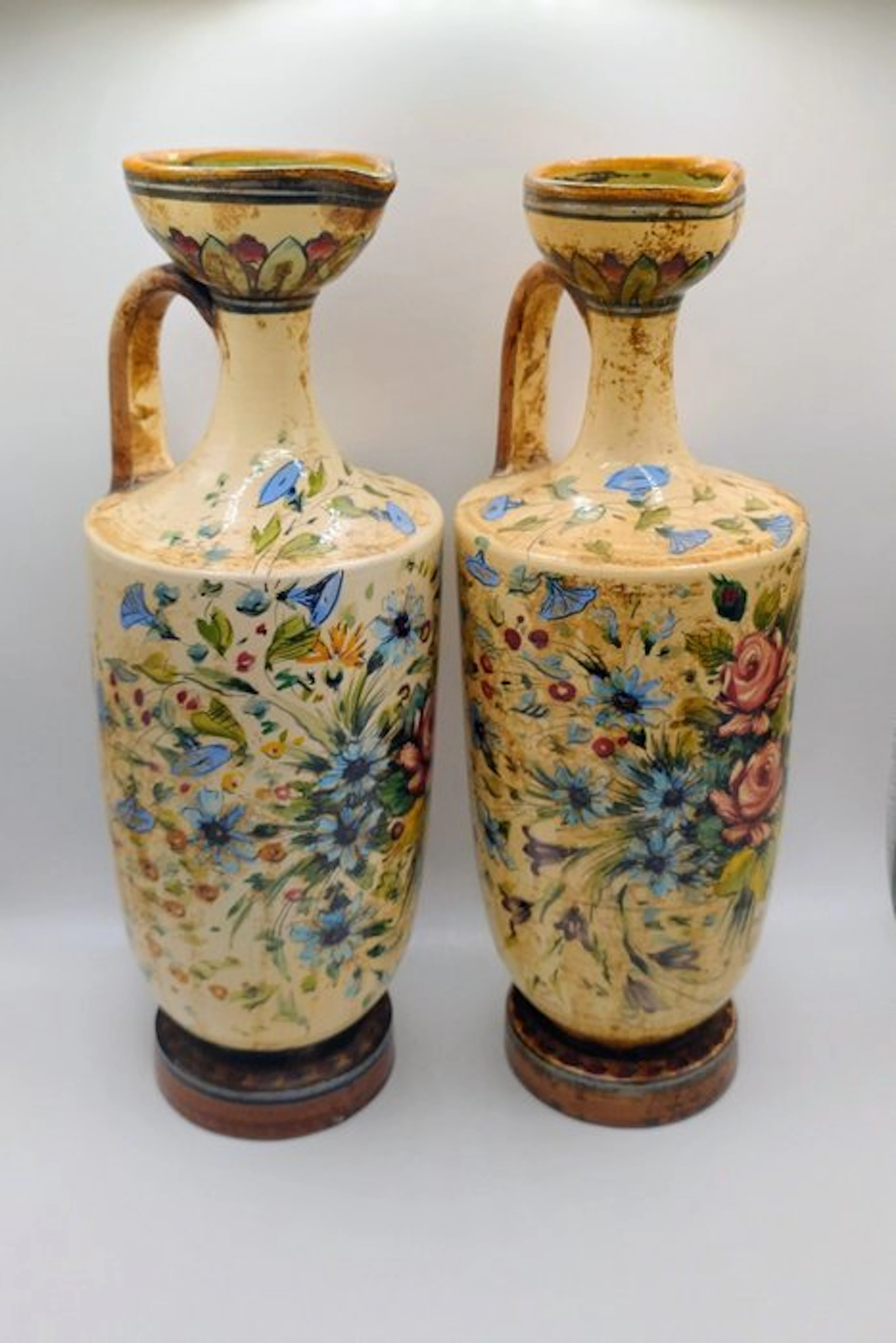 Giotto Giannoni - Jug (2) - Ceramic - Rose Group Decor