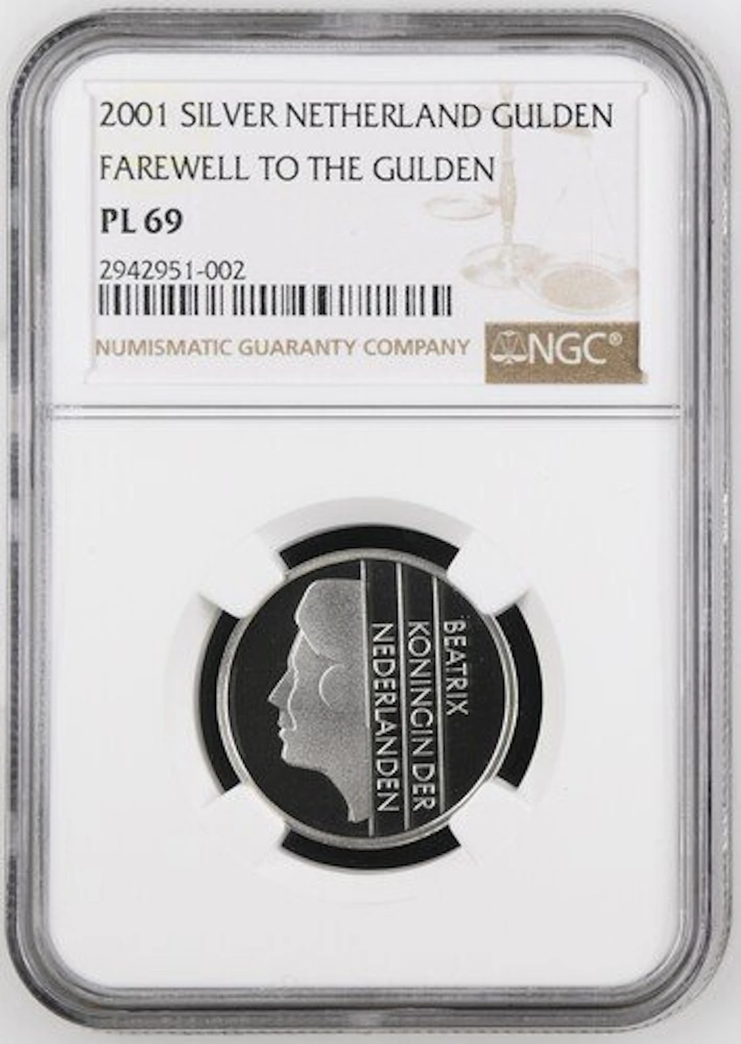 Netherlands. 1 Gulden 2001 (No reserve price)