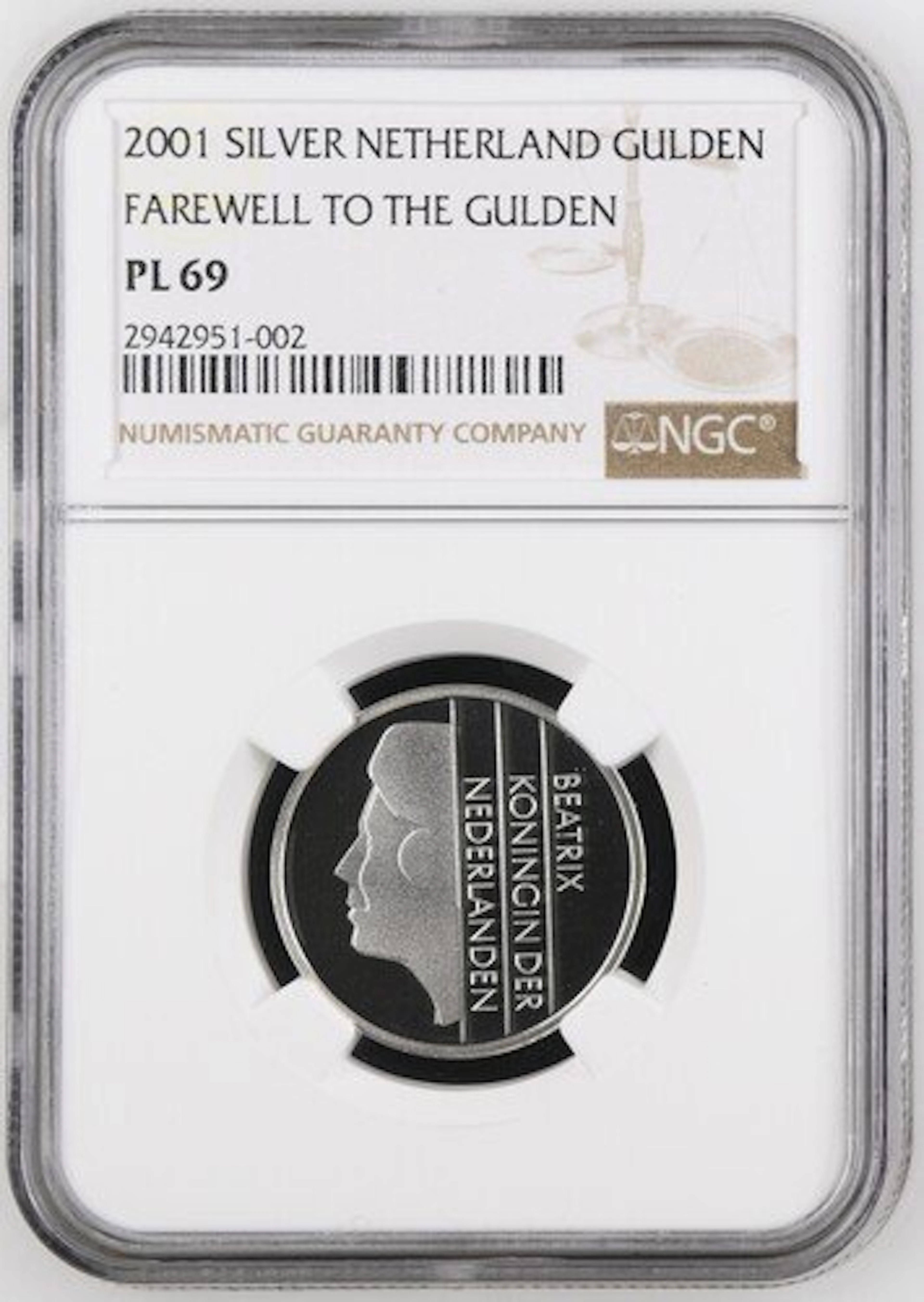 Netherlands. 1 Gulden 2001 (No reserve price)