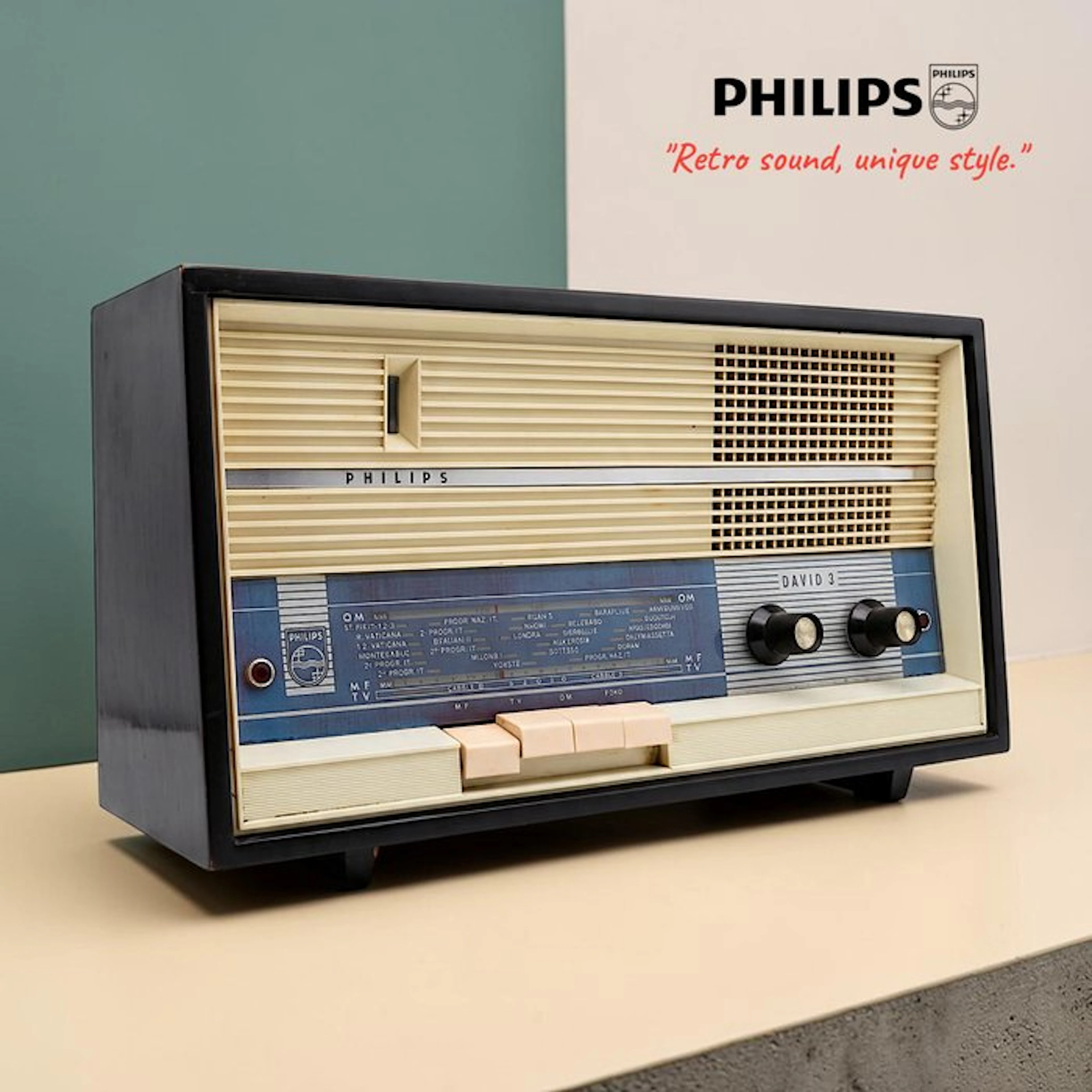 Philips - DAVID 3 Tube radio
