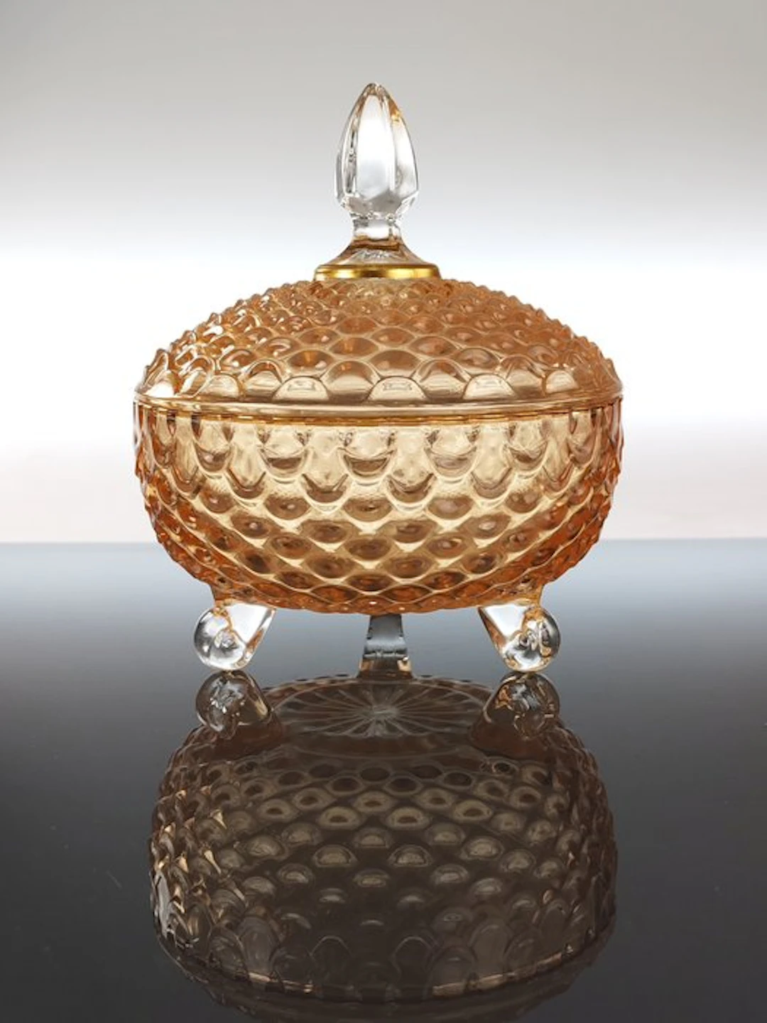 Secoloventesimo - Biscuit box - Bubble - Gold leaf - Amber low candybox
