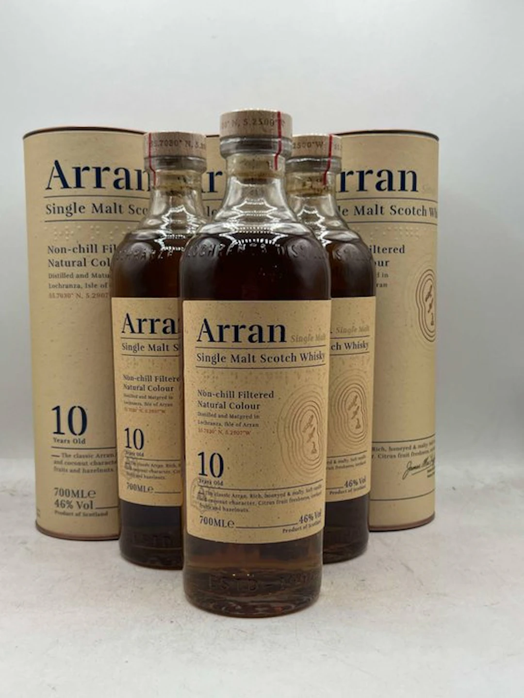 Arran 10 years old - 700ml - 3 bottles