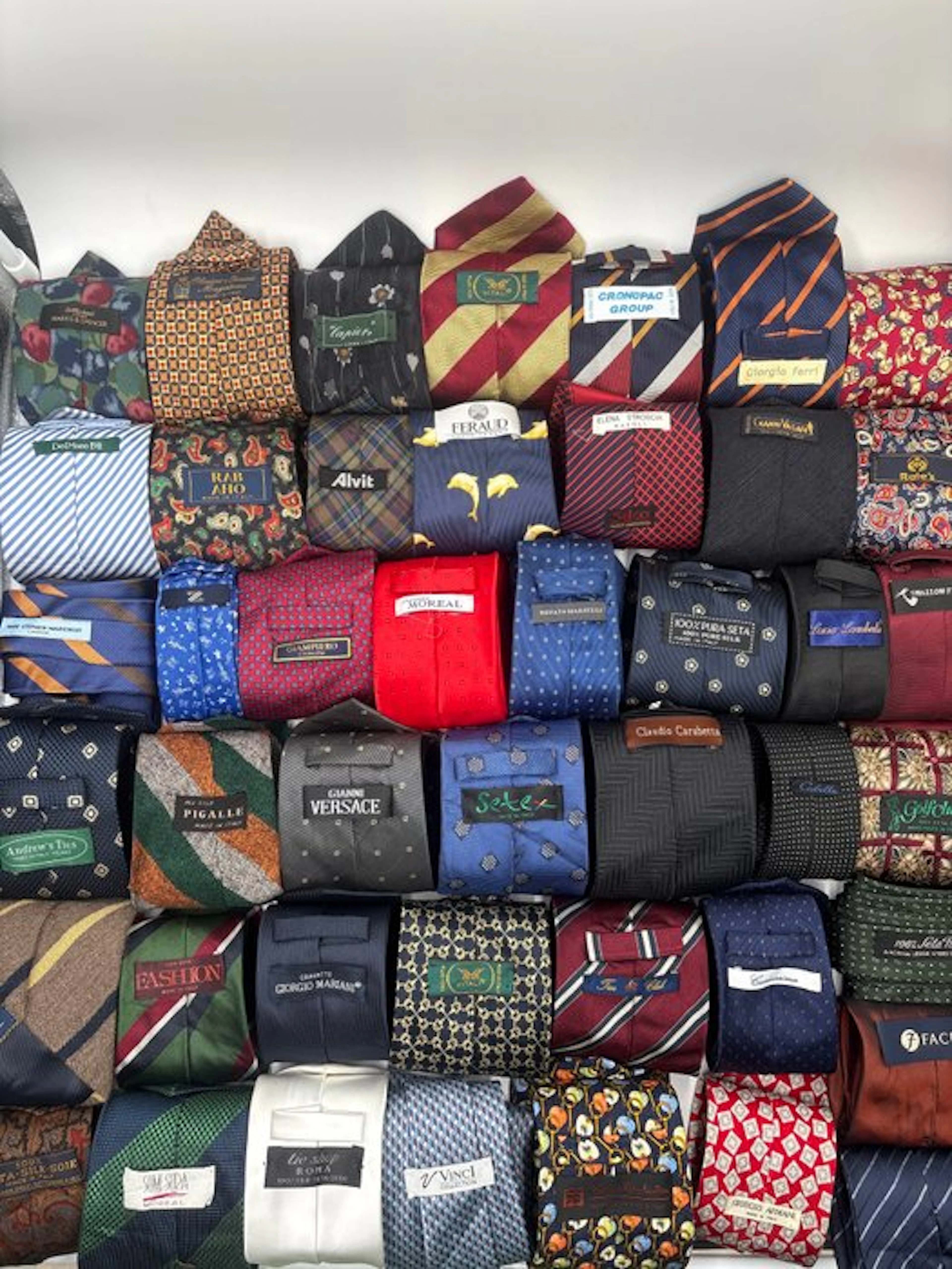 Themed collection - Silk ties - Gianni Versace, Giorgio Armani