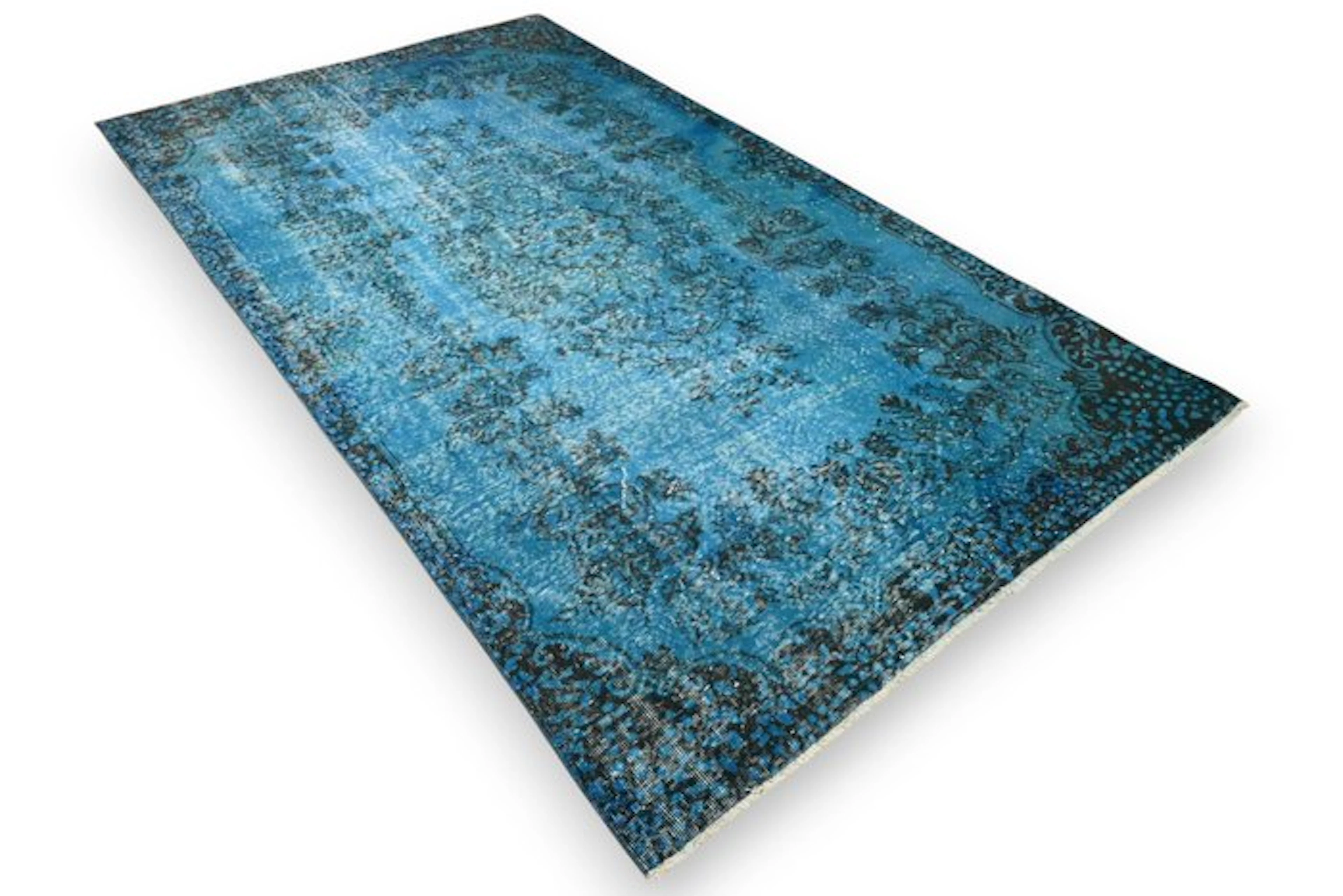 Blue vintage - Rug - 290 cm - 165 cm - √ handmade √ certificate