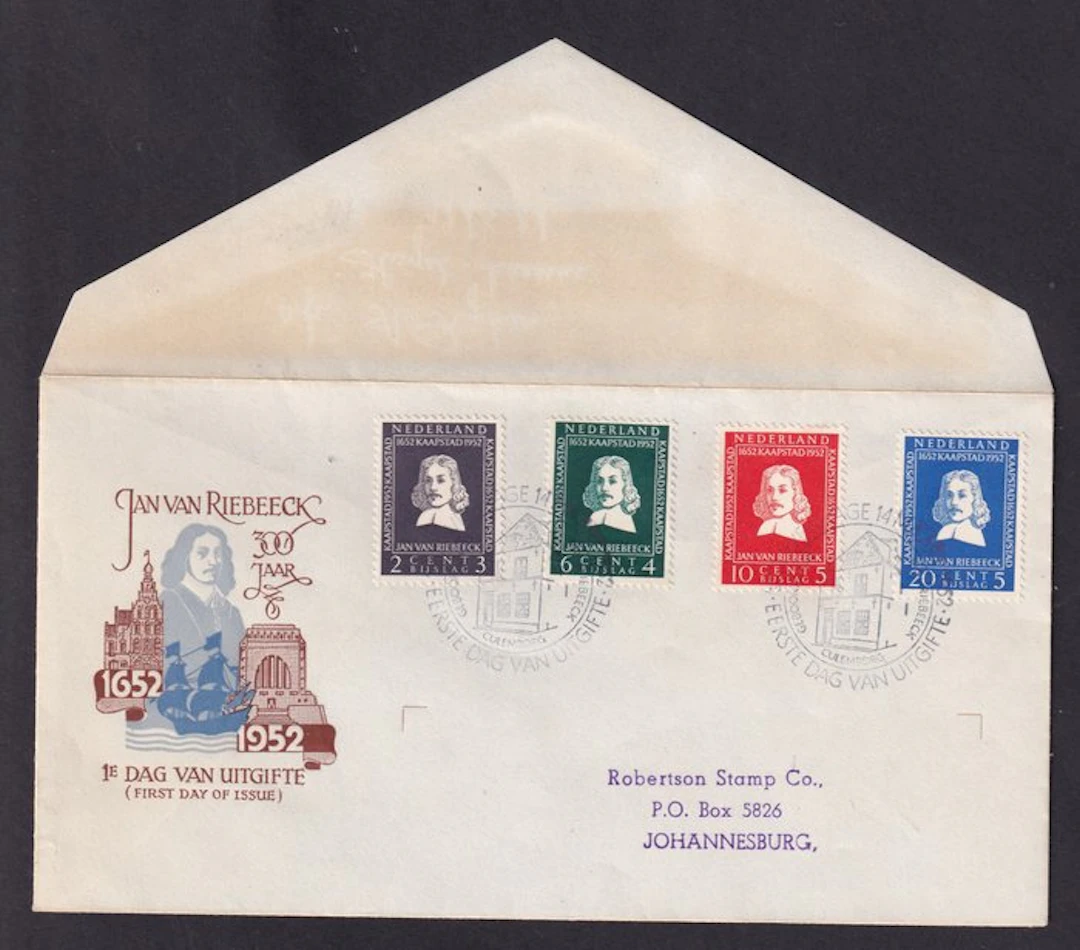 Netherlands 1952 - FDC 1952 edition - FDC E7 - E11