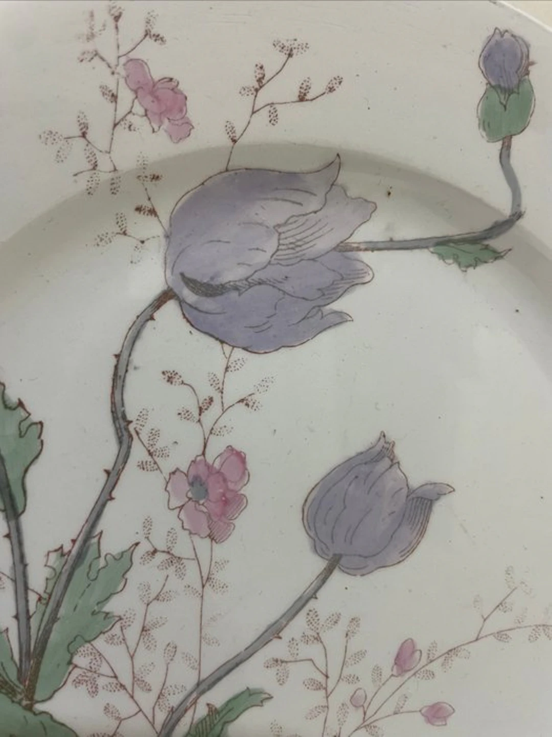 Richard Ginori - 1890-1900 - Decoro floreale - Raro - Dish (8) - Ceramic