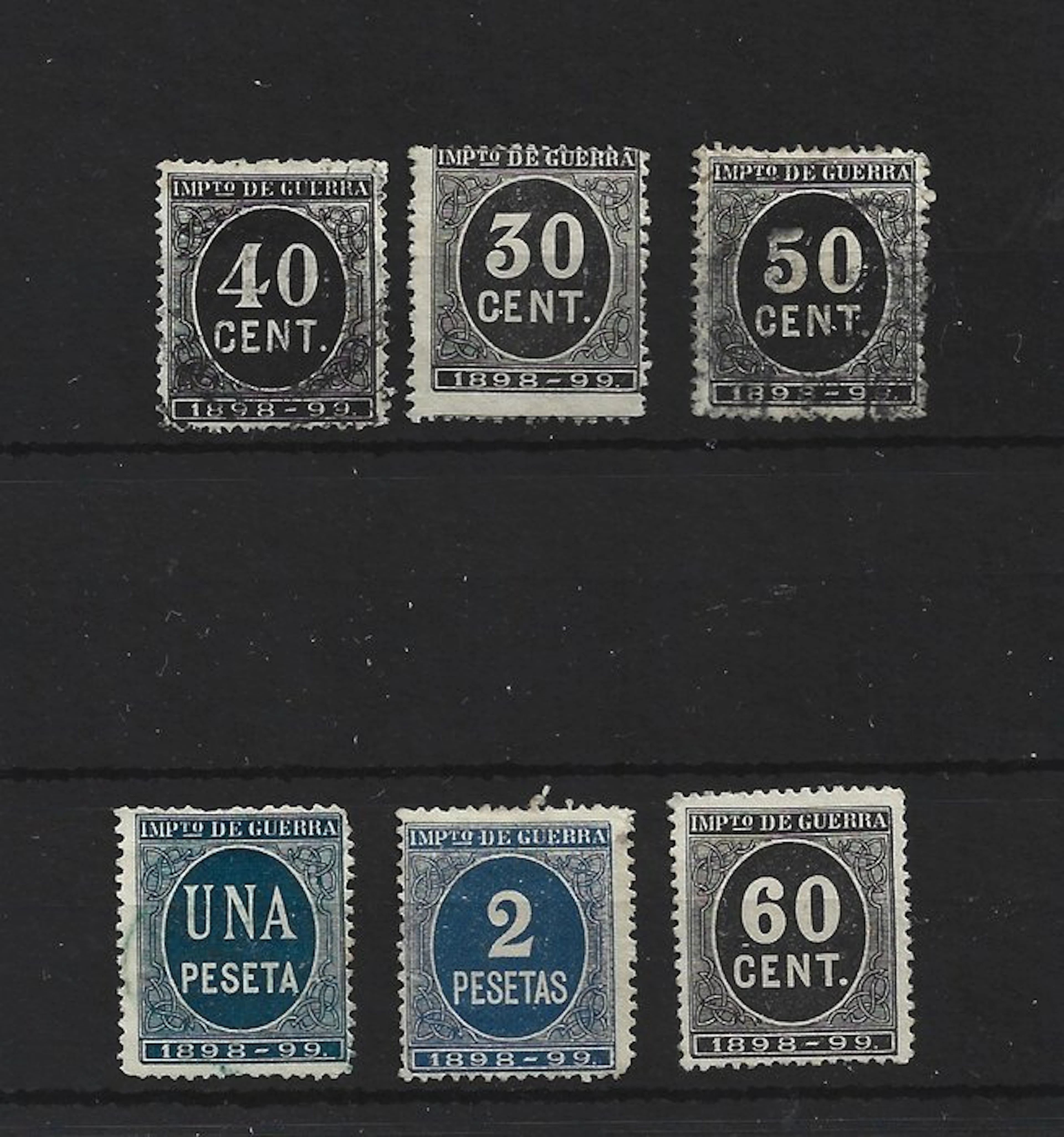 Spain - lot of uncatalogued numeral stamps