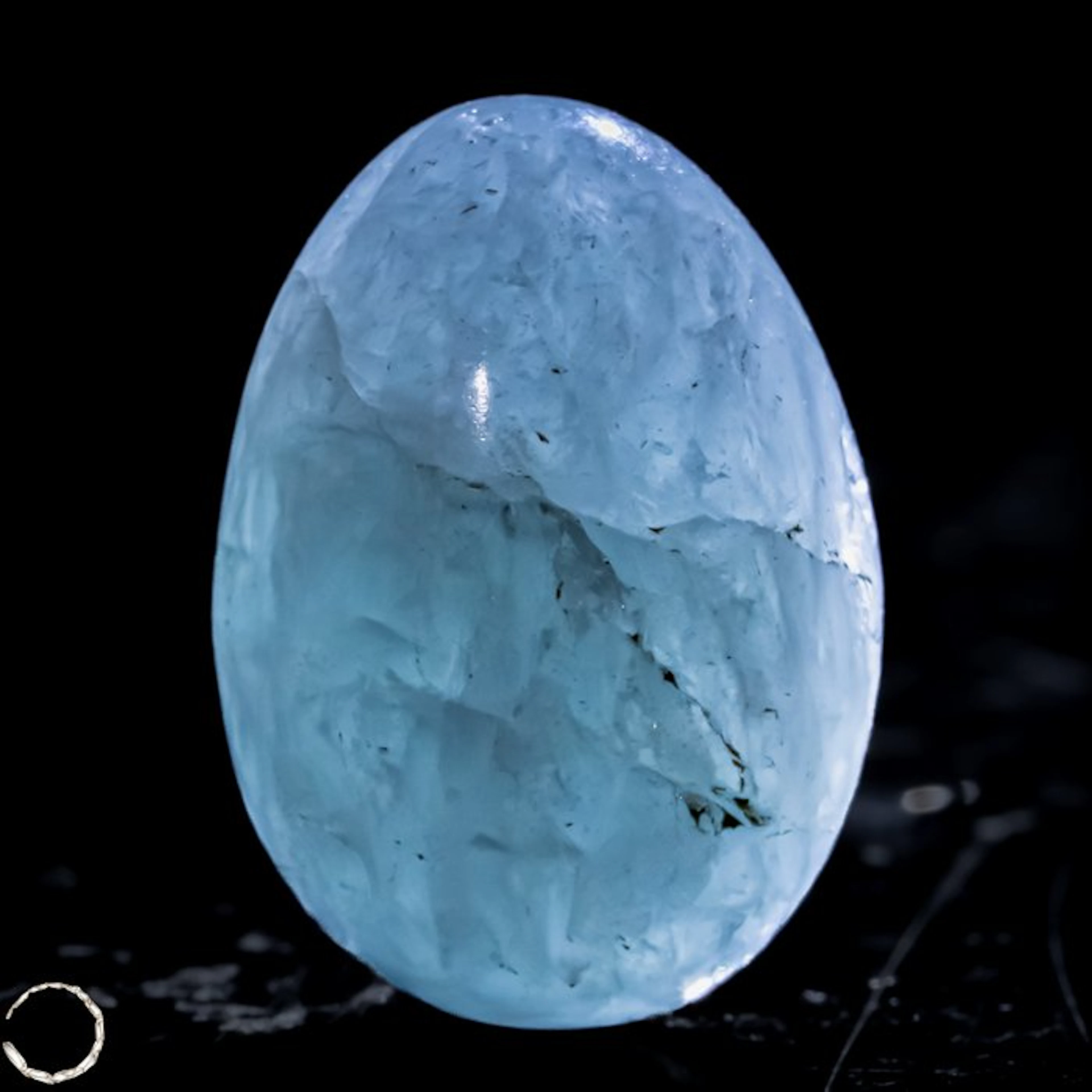 aquamarine egg Aquamarine-Egg – Soft sky blue in perfected form 37.3 ct- 7.46 g