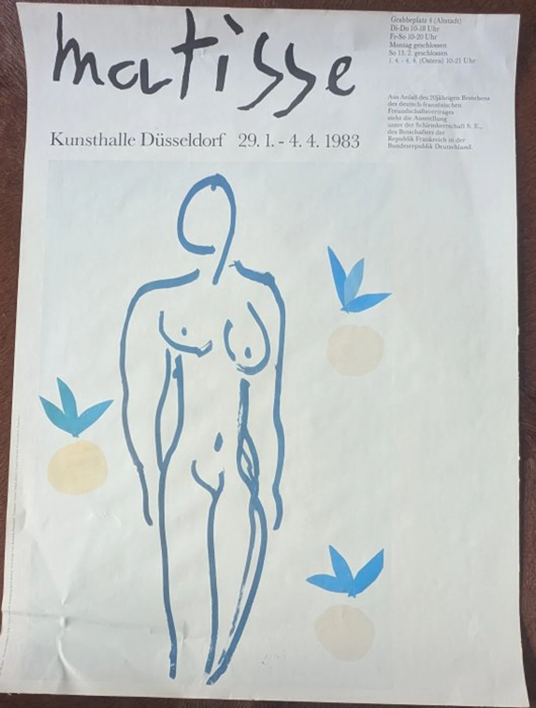 Henri Matisse (1869-1954) - Ausstellungsplakat Kunsthalle...