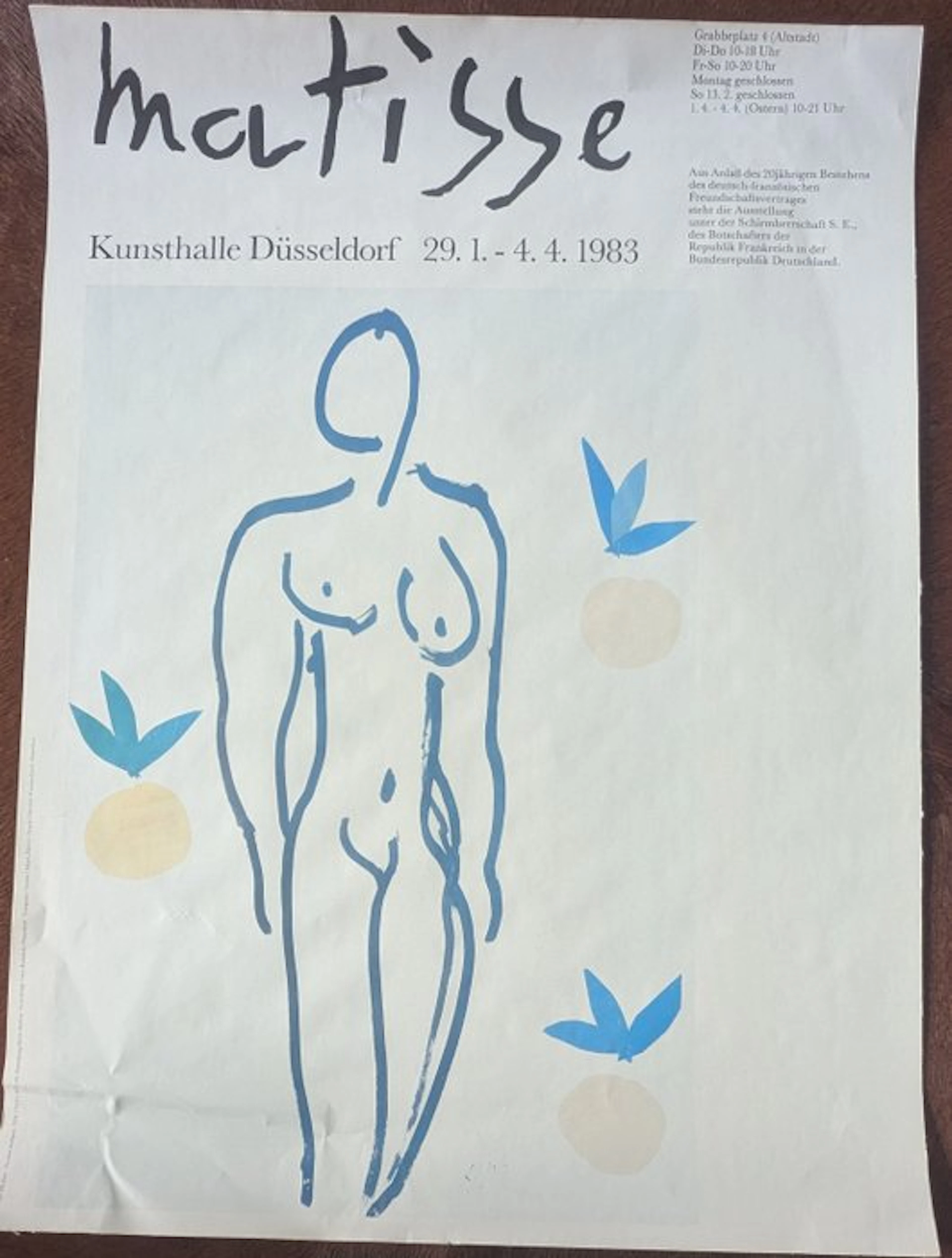 Henri Matisse (1869-1954) - Ausstellungsplakat Kunsthalle...