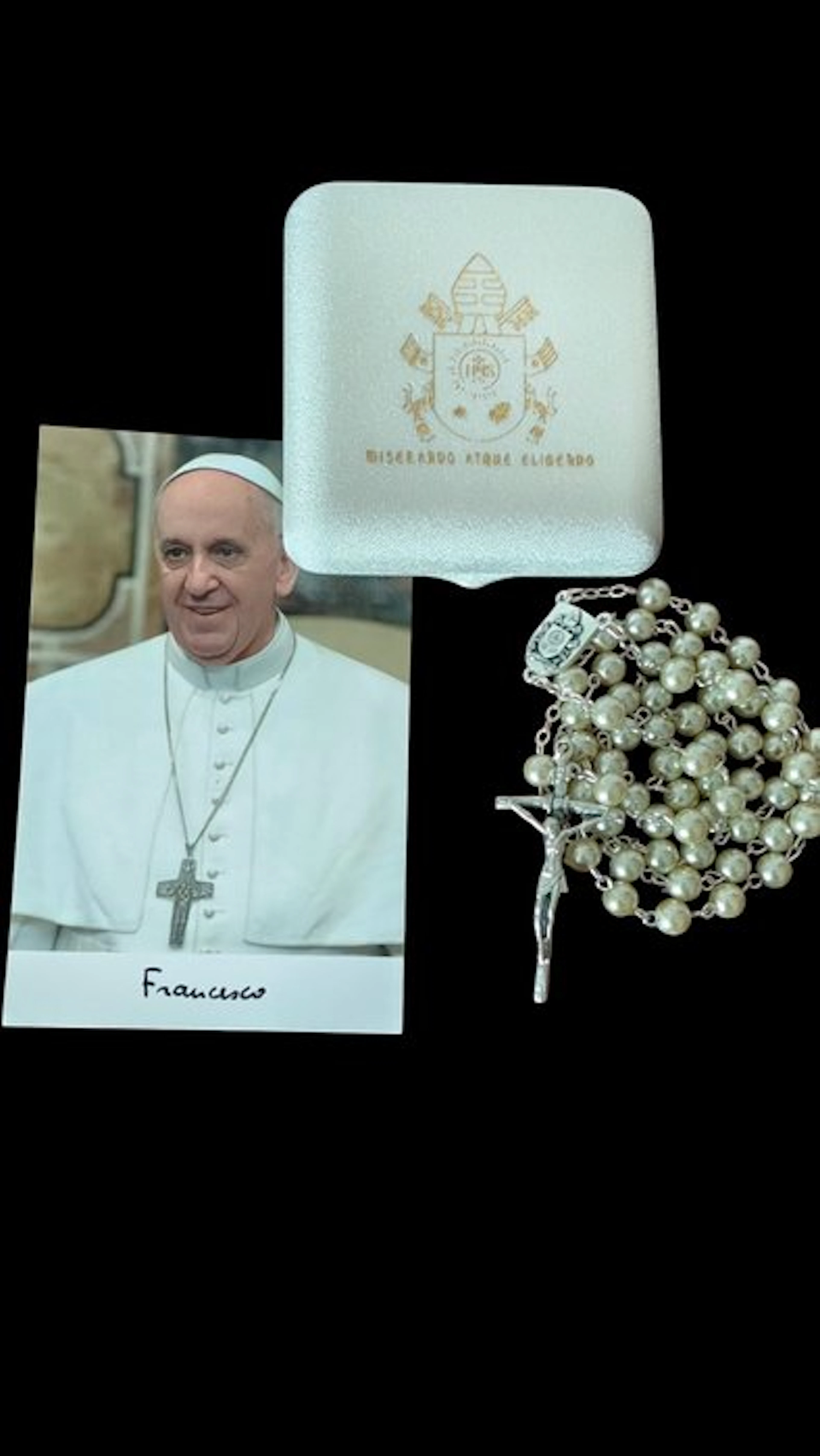 Pope Francis - Rosary of the private audience - Blessed...