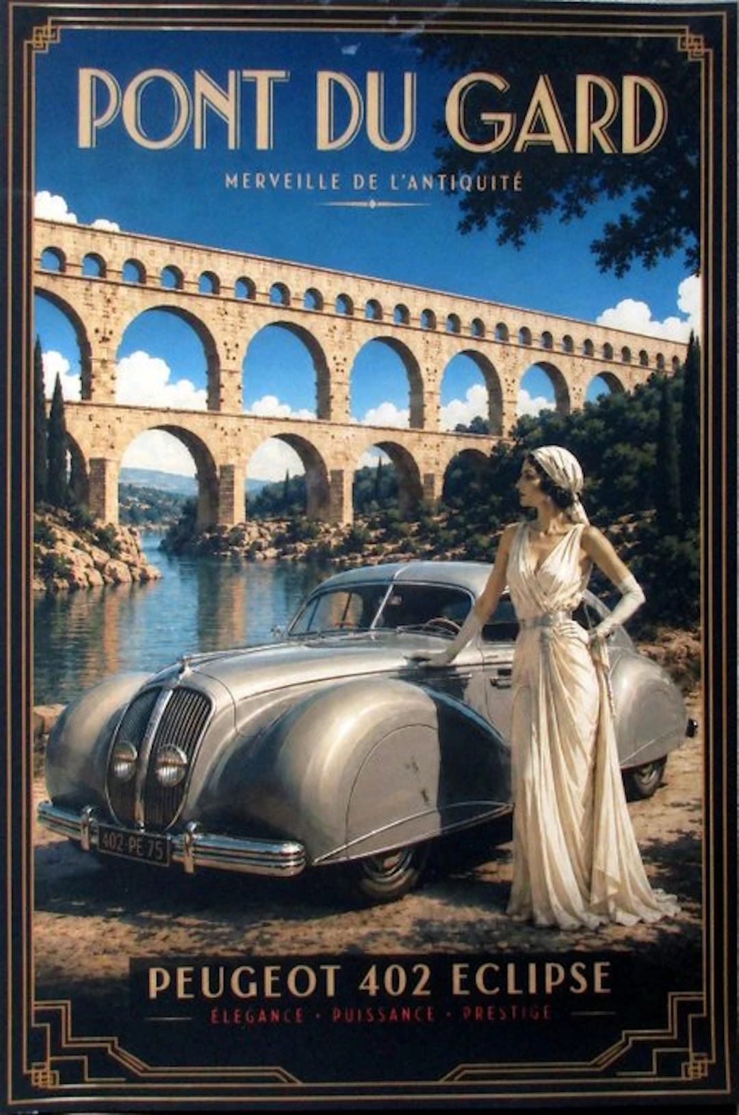 Peugeot 402 Eclipse - Pont Du Gard - Design Studio 1954 - Art Deco - Peugeot