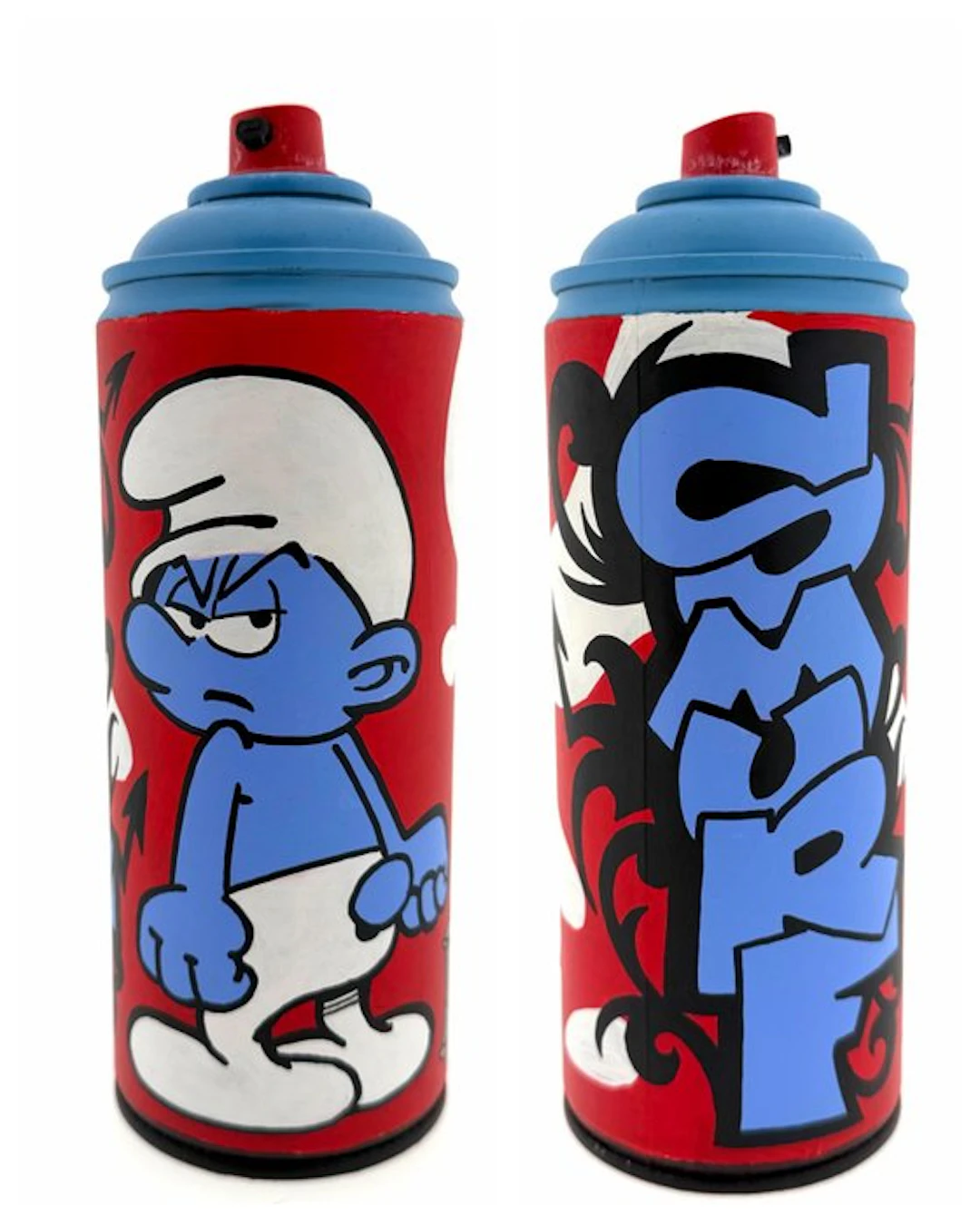 PAAPI (1986) - SMURF handpainted POP Spraycan (1/1)
