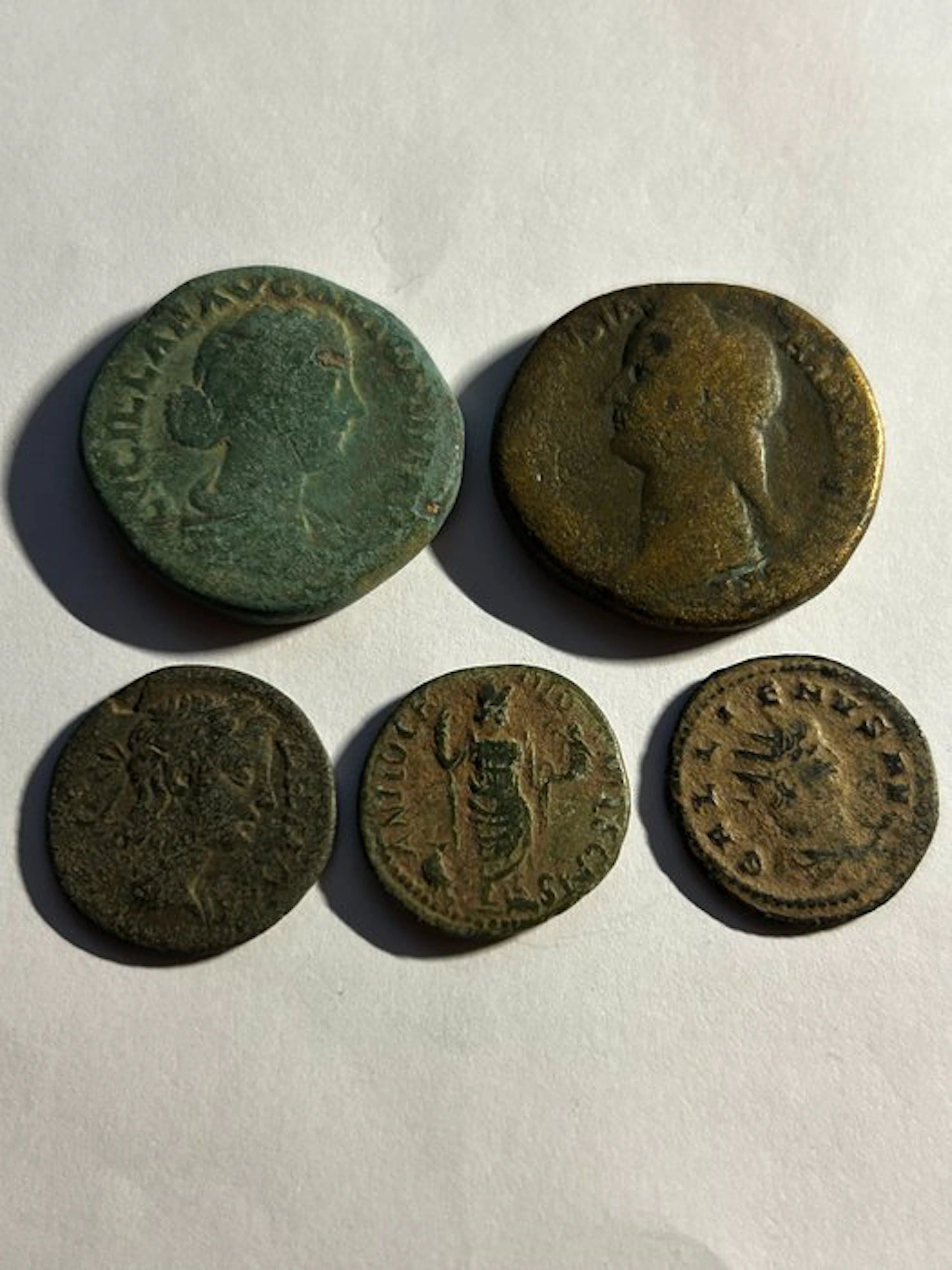 Roman Empire Lot 5 coins (No reserve price)