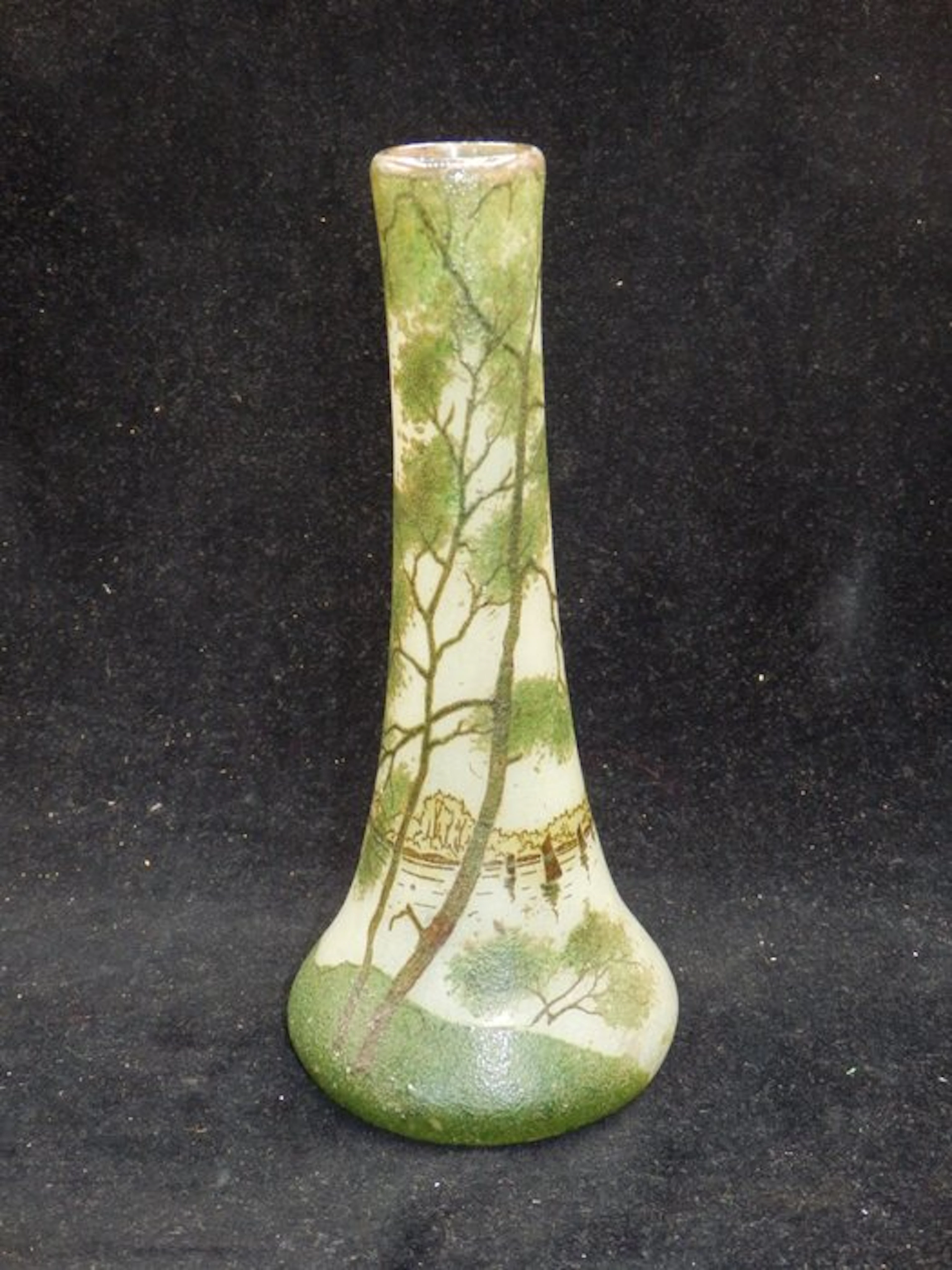 Legras - Fraai Art Nouveau glazen vaas - Klein vaasje - Legras - Vase - Glass