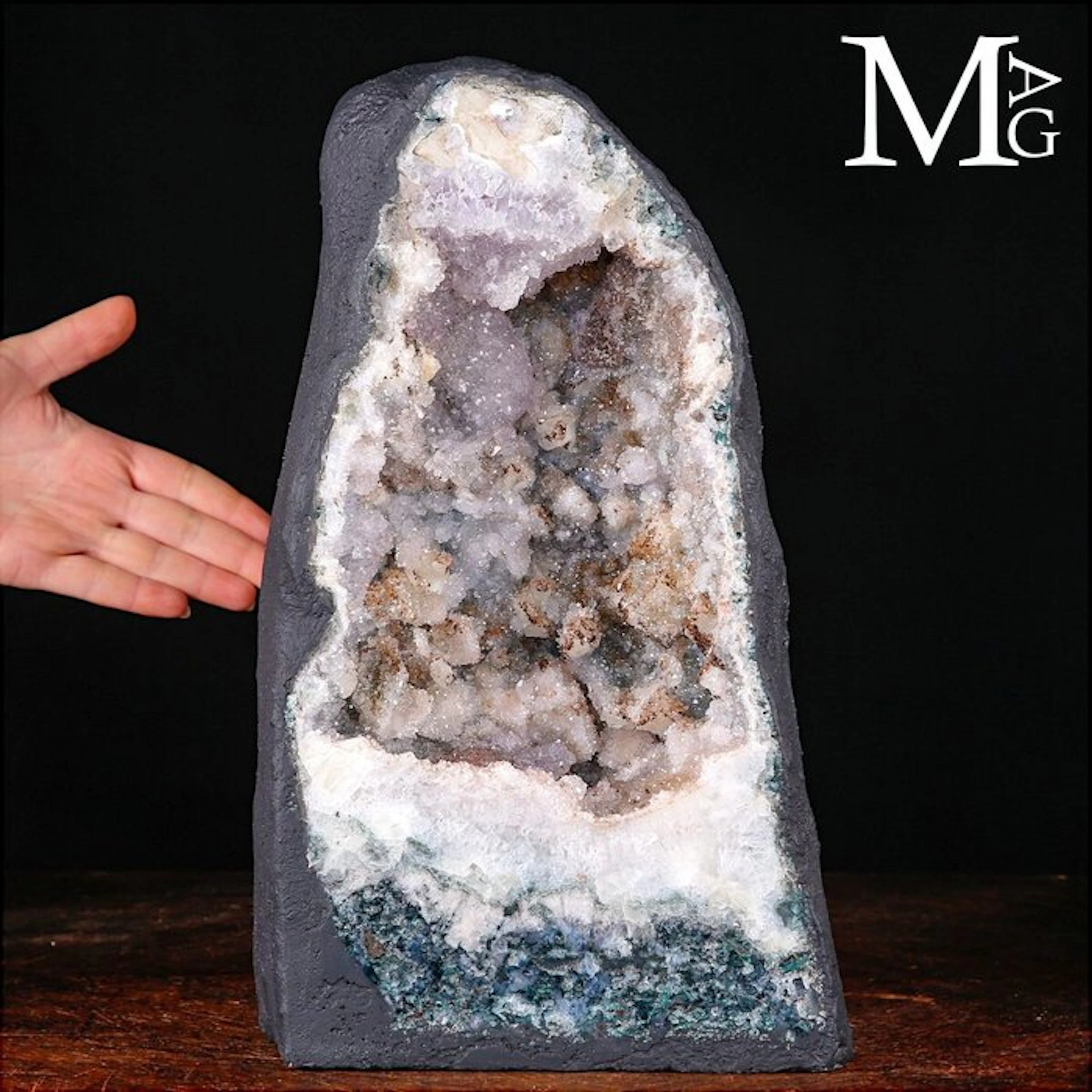 Amethyst and Agate Geode – Natural Amethyst Crystal...