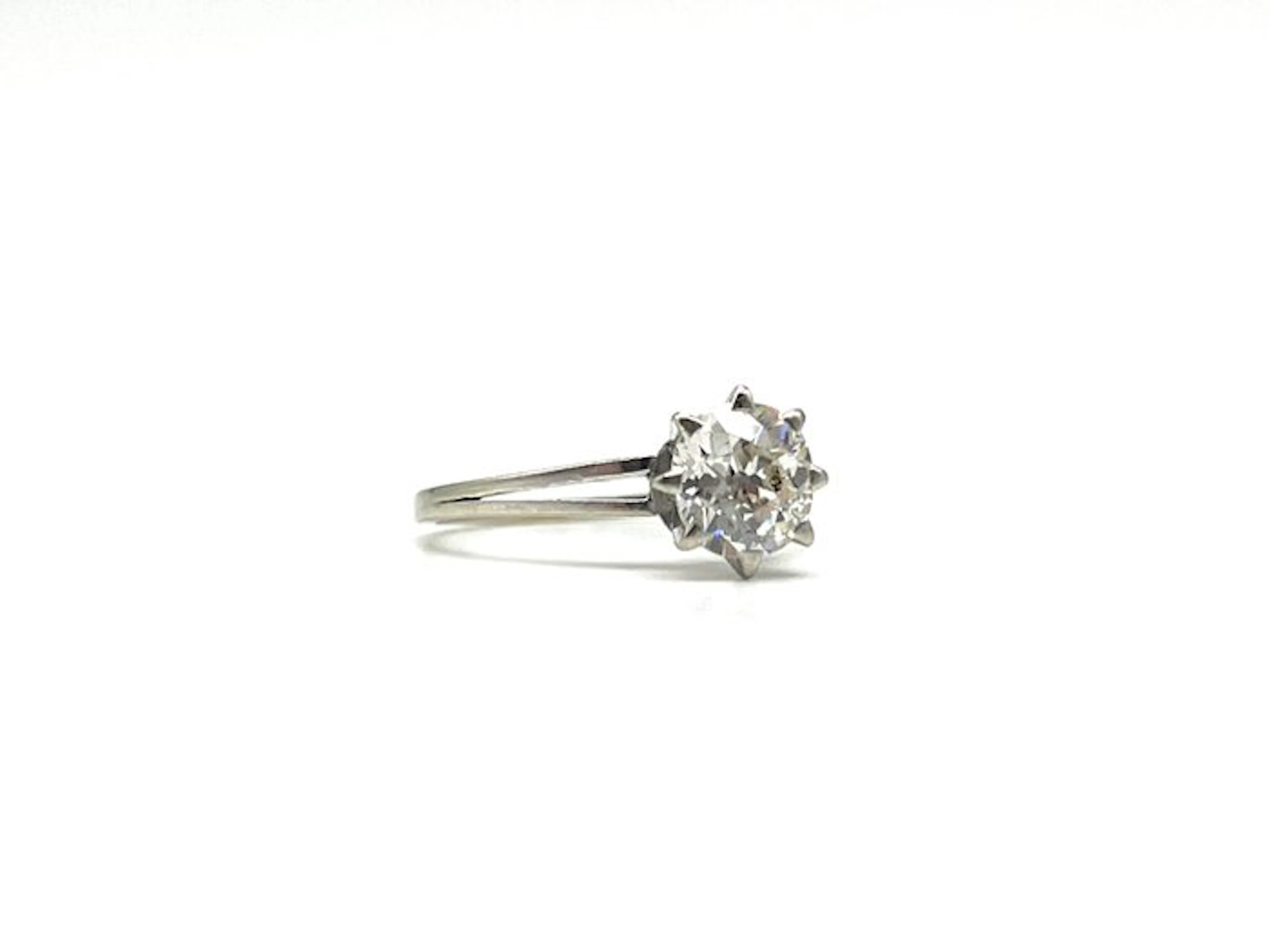 Ring - 18 kt. White gold - 1.50ct. tw. Diamond (Natural)