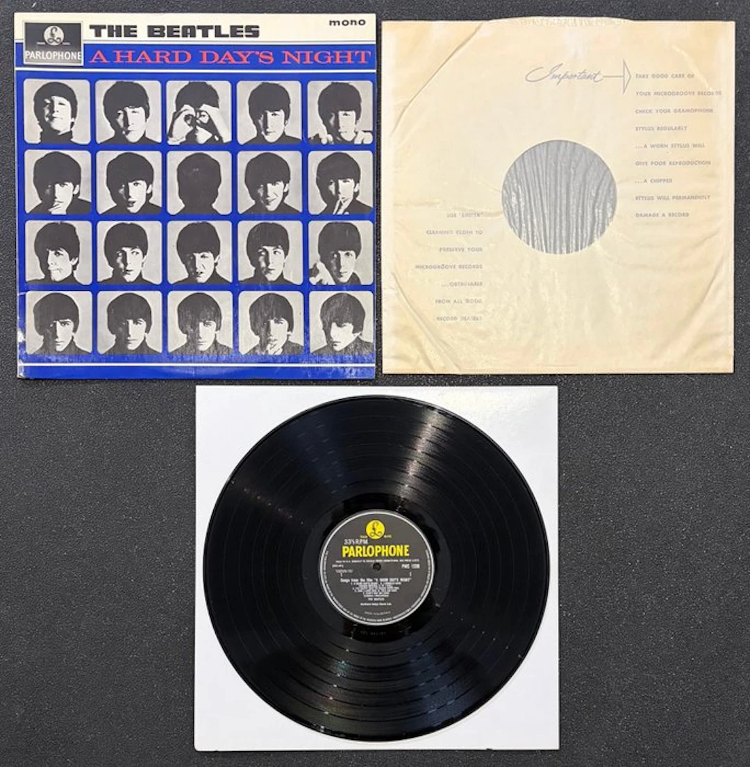 Beatles - A Hard Day’s Night (UK) – 1964 1st Pressing Mono – Slender