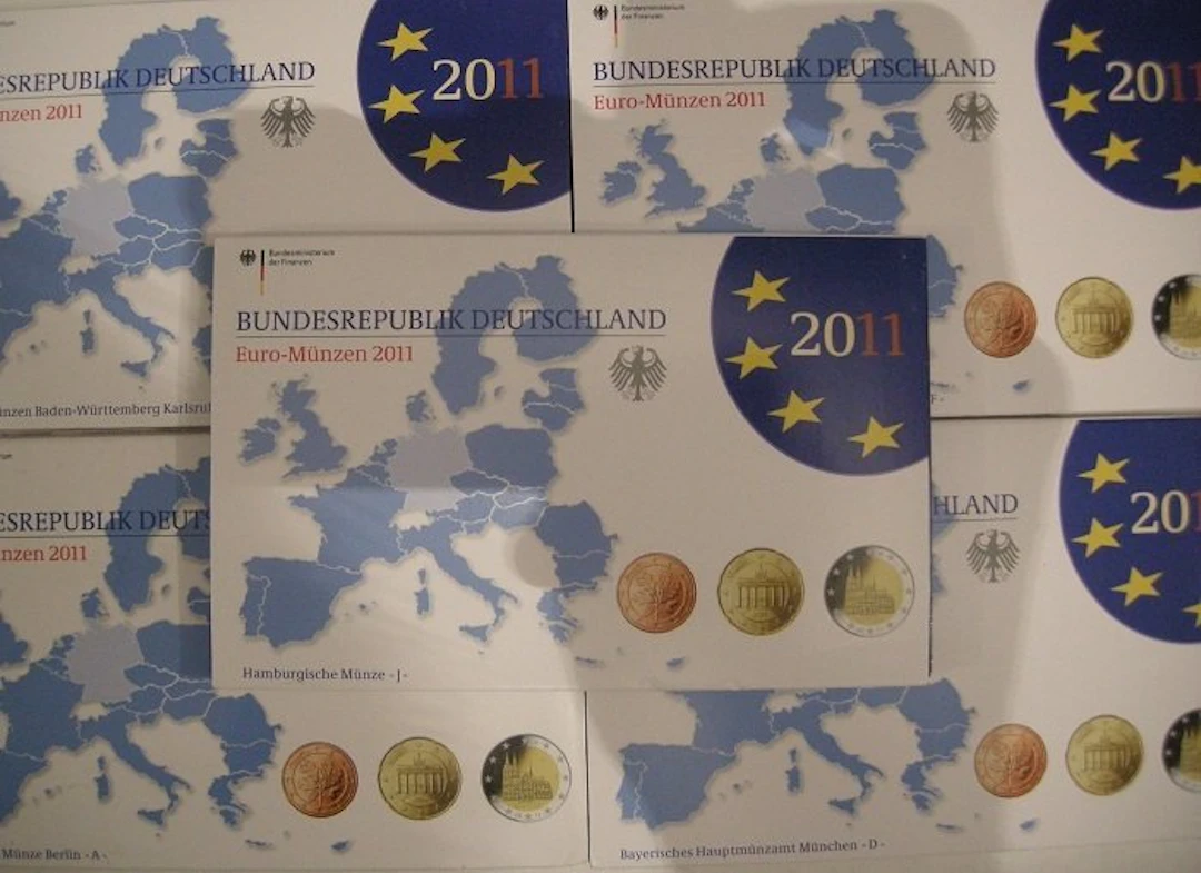 Germany. Proof Set 2011 "A,D,F,G,J" (incl