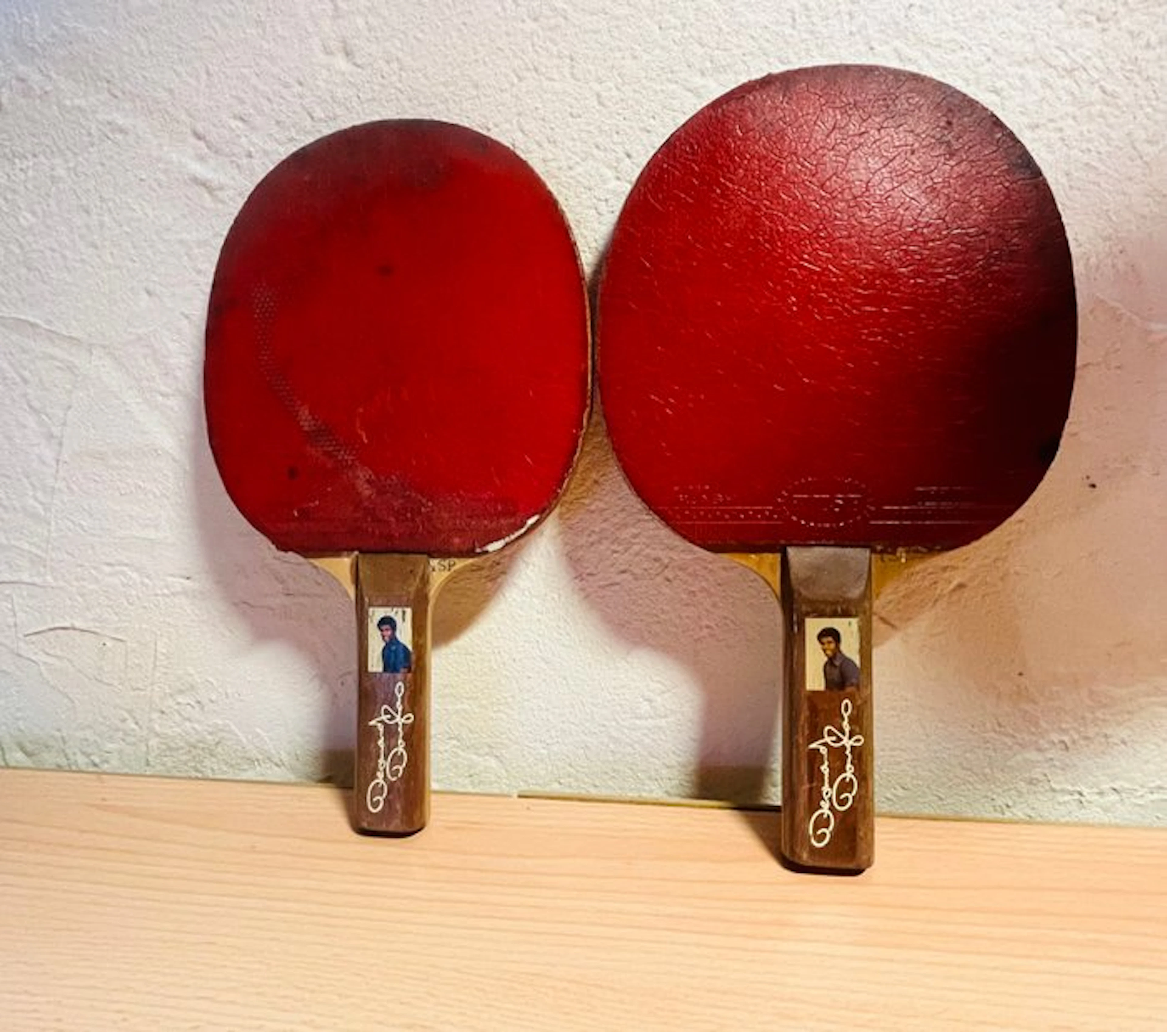 table tennis - Desmond Douglas - 1970 - Tennis racket set
