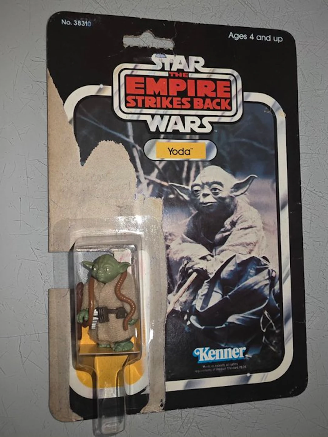 Kenner - Action figure Star Wars 1980 Original Card Yoda...