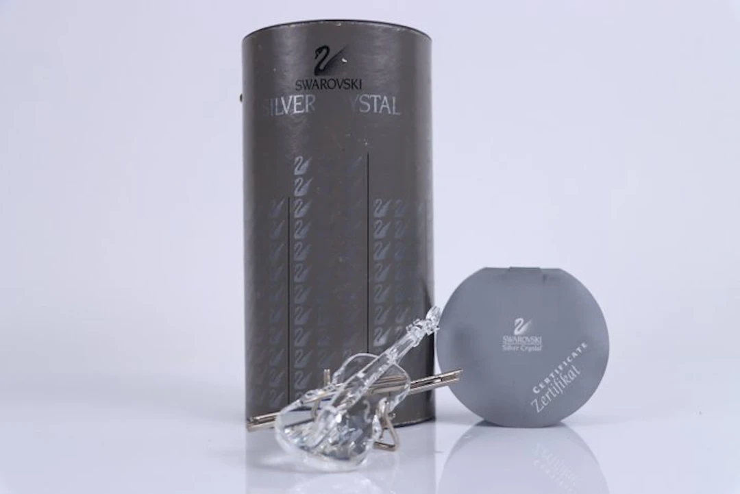 Figure - Swarovski - Viool (Boxed + Certificate) - Crystal