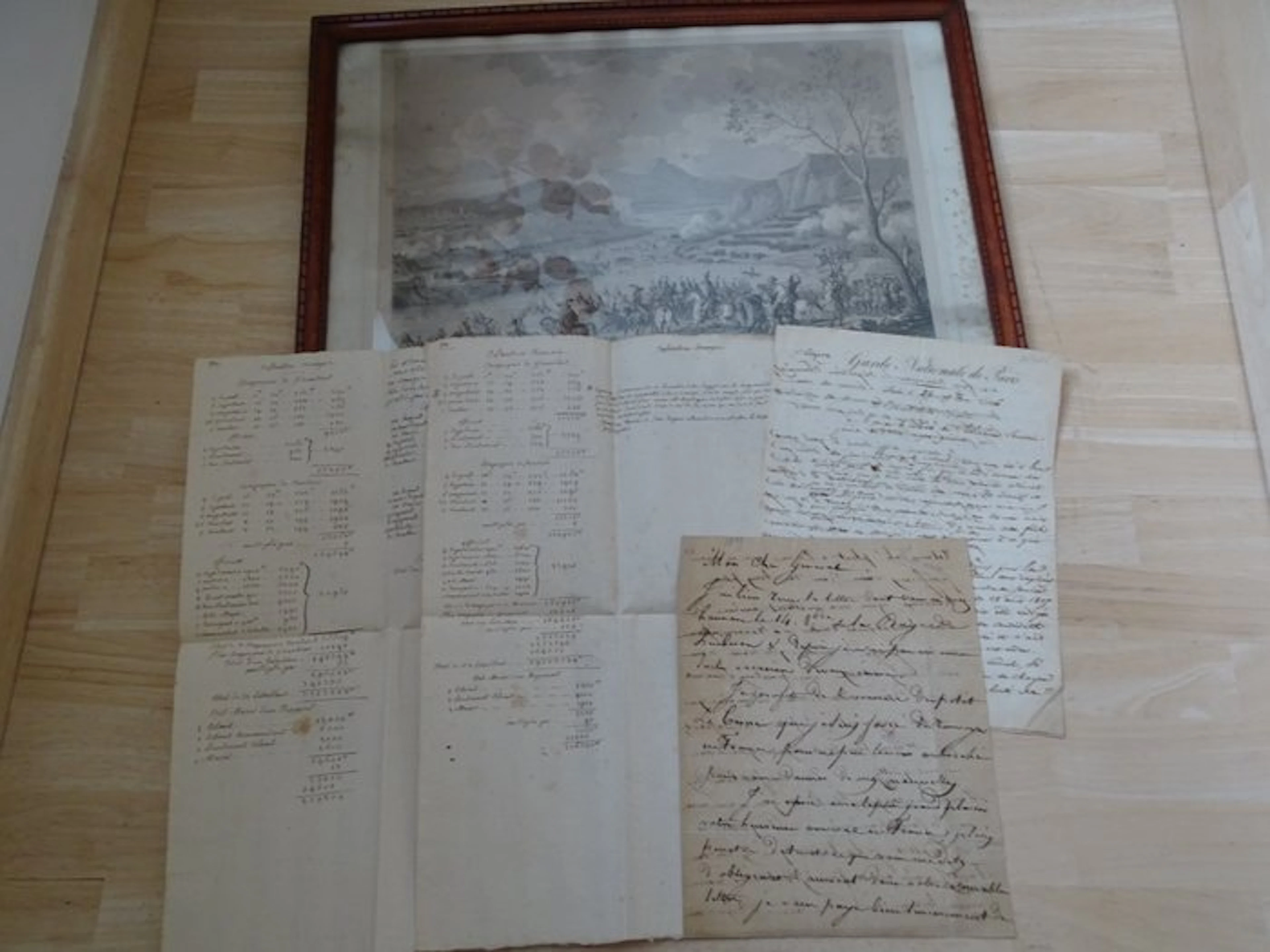 France - Document - Gravure Bataille et passage du...