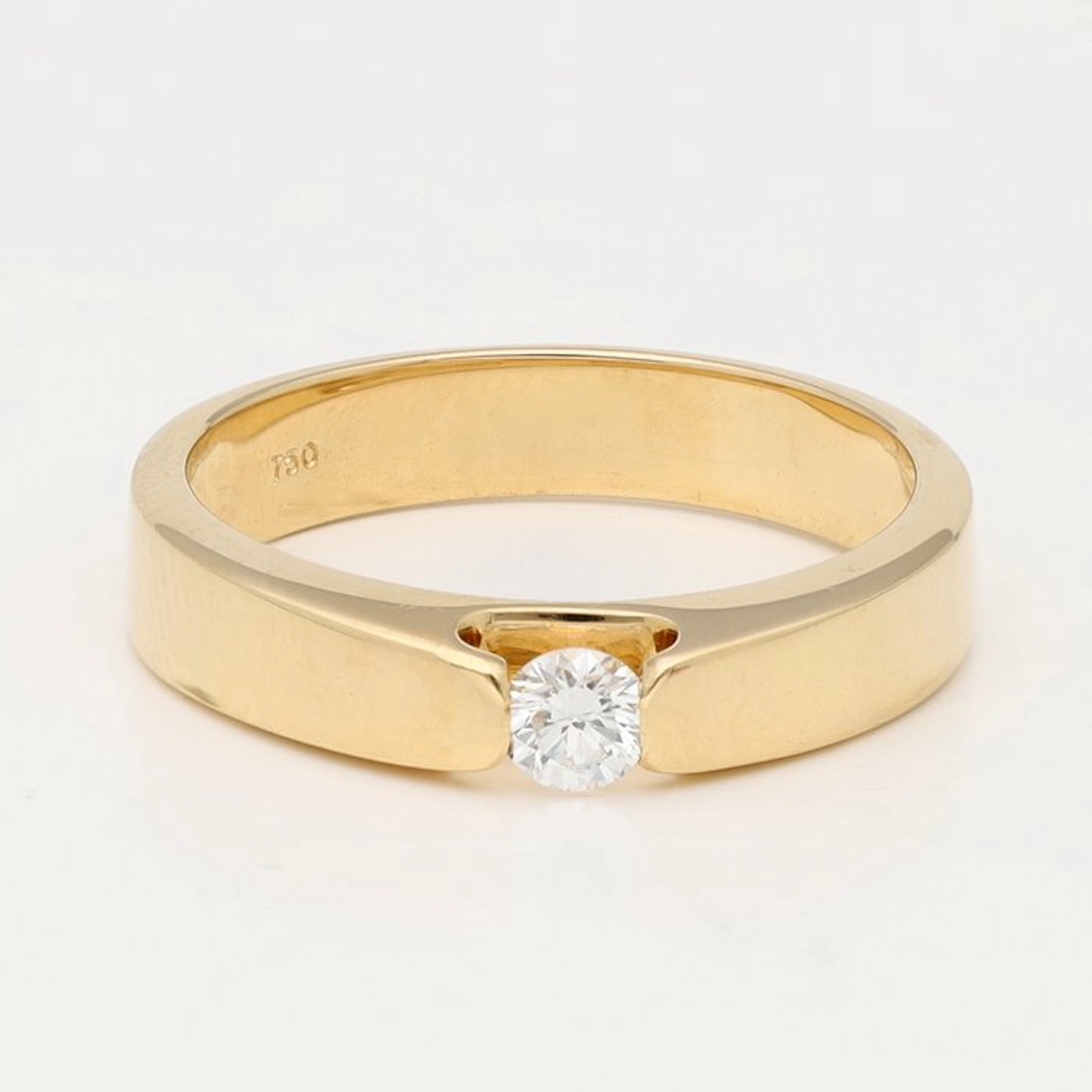 Ring - 18 kt. Yellow gold Diamond (Natural)