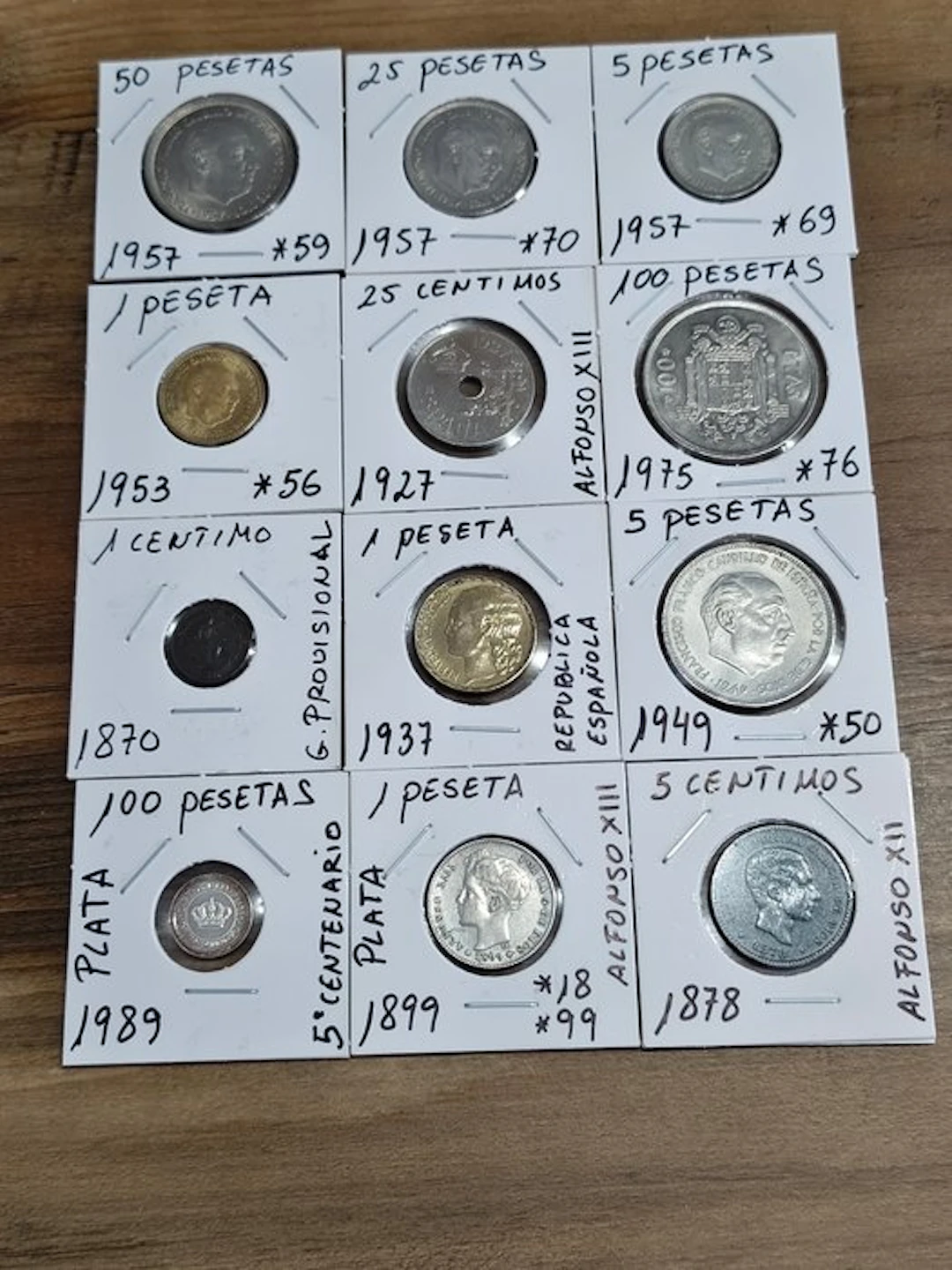 Spain. Peseta 1870-1989 (No reserve price)