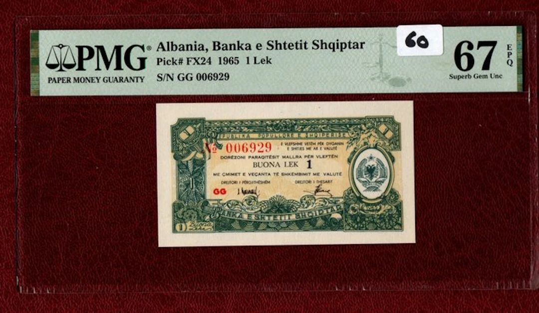 Albania. - 1 Lek - 1965 - Pick FX24 (No reserve price)