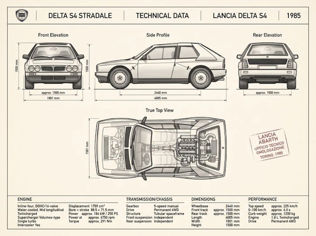 Shmidt.Art - Lancia - DELTA S4 STRADALE - 1980s
