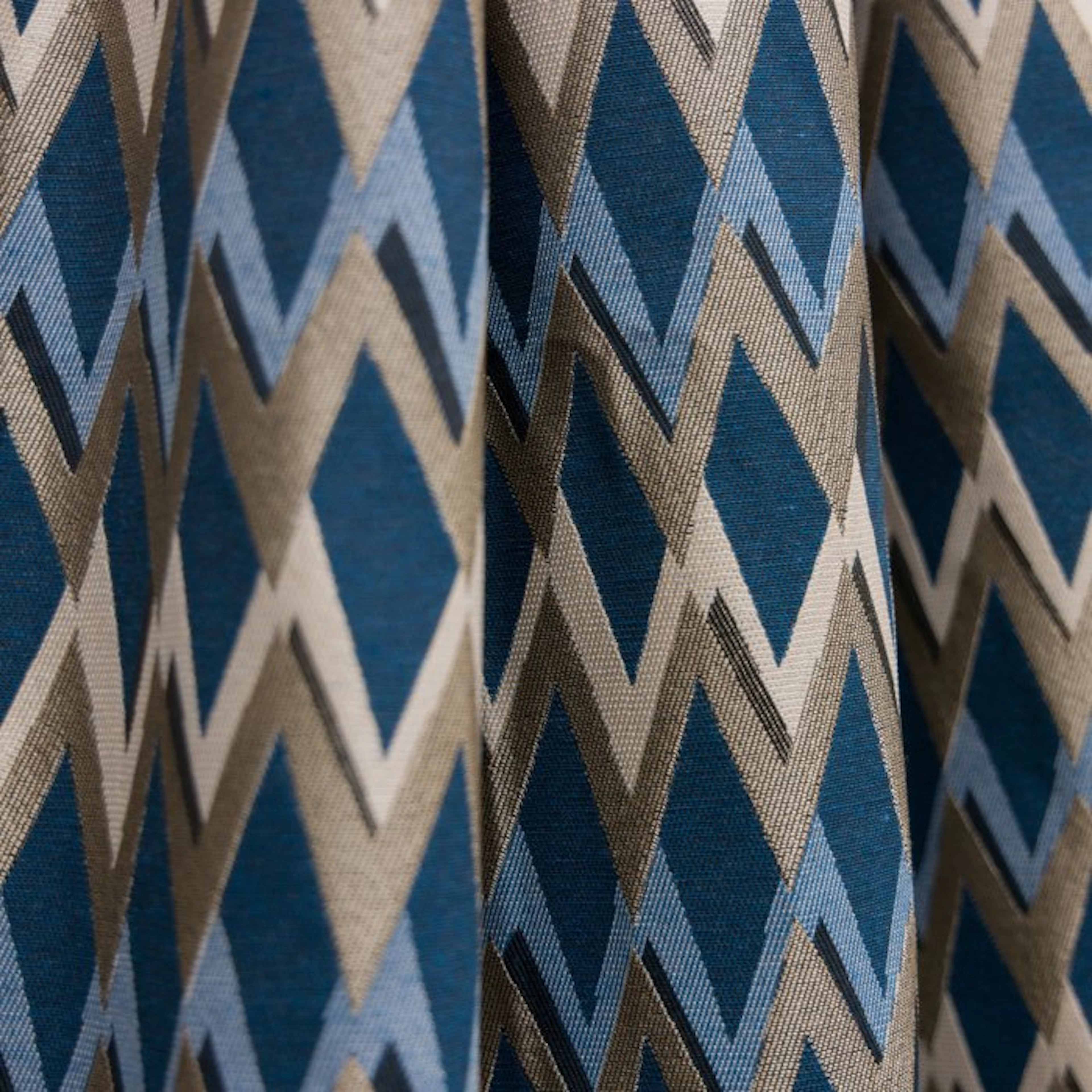 BA225 - Jacquard Fabric - Blue Chevron Style - Upholstery...