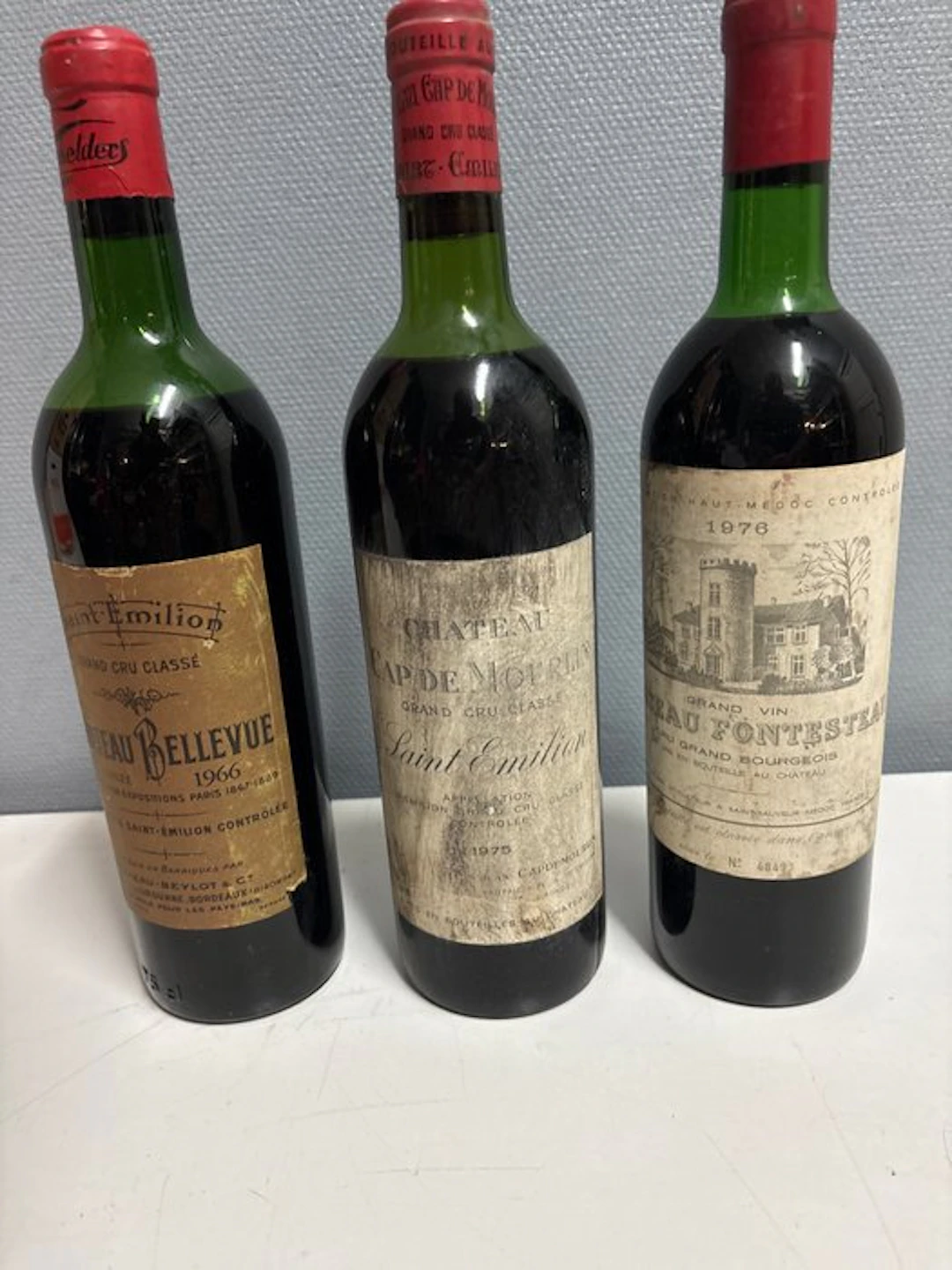 1966 Château Bellevue 1975 Château Cap de Mourlin & 1976...