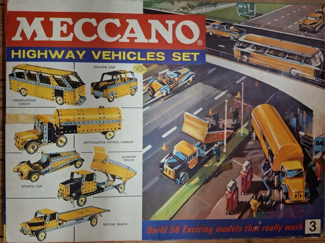 Meccano - Tin toy box - Highway Vehicles Set 3 - 1950-1960 - U.K.