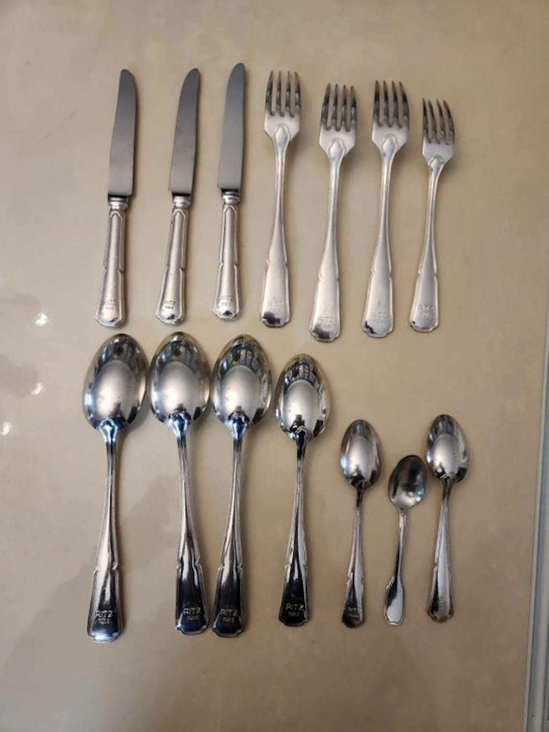 BĒARD Montreux - Dinner set (13) - Silverplated - Ritz Hotel Paris