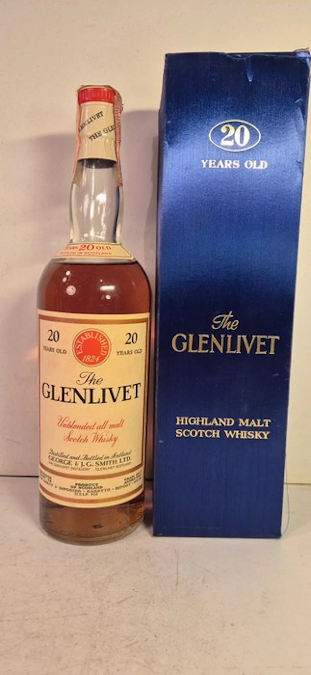 The Glenlivet 20 years old Unblended All Malt - 75cl