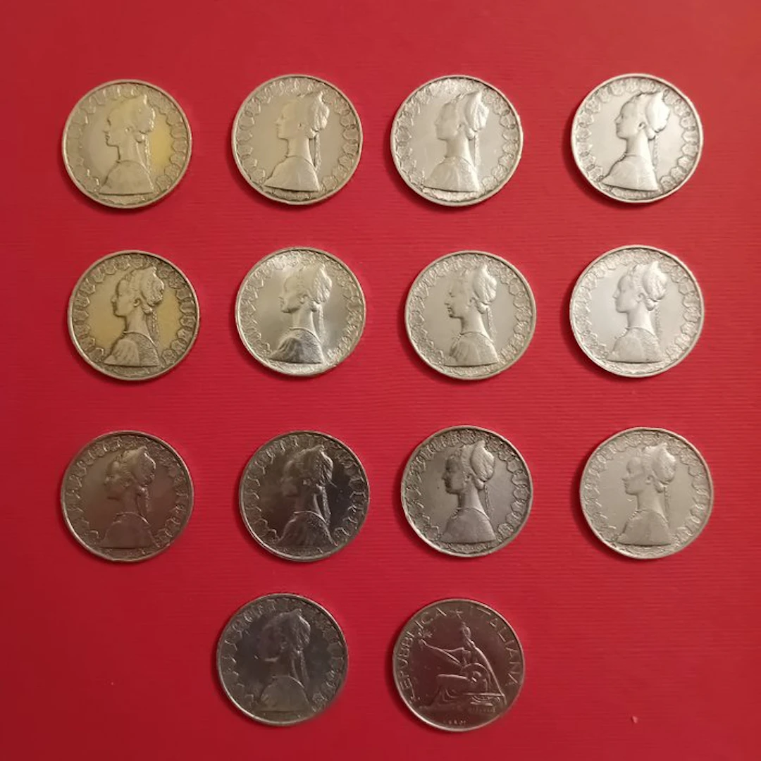 Italy. 500 Lire 1958/1966 (14 monete)