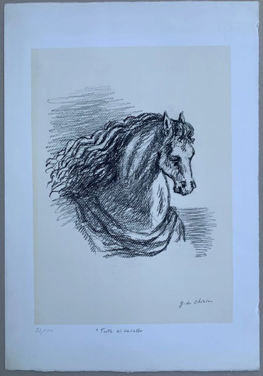 Giorgio De Chirico (1888-1978) - Testa di cavallo