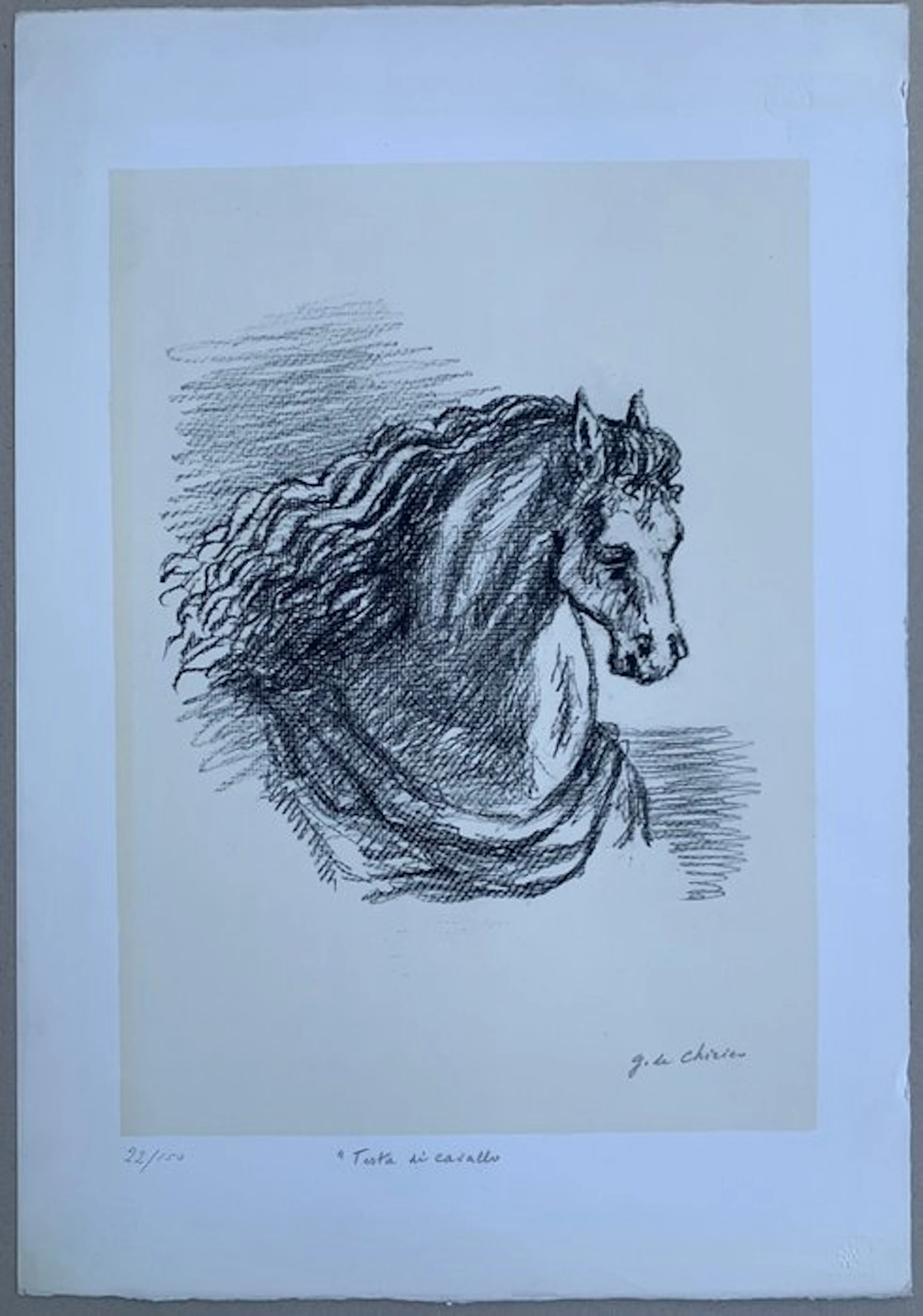 Giorgio De Chirico (1888-1978) - Testa di cavallo