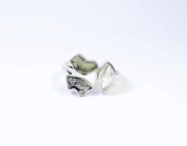 Moldavite / Campo del Cielo meteorite / Herkimer Diamond...