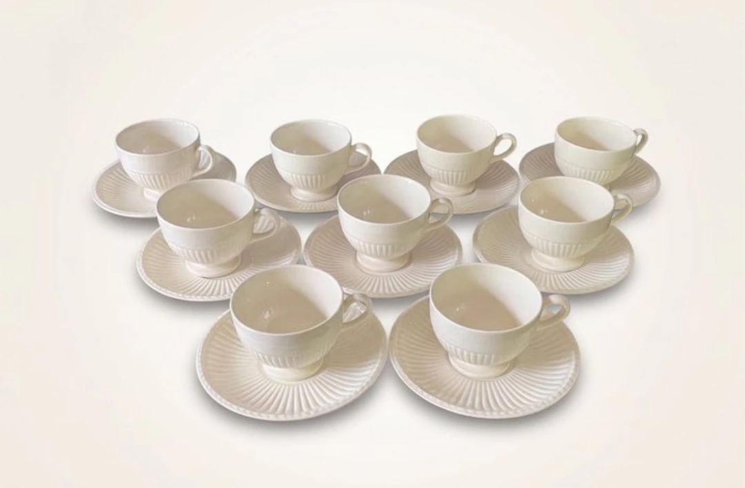 Wedgwood - Coffee and tea service (18) - Edme - Pottery...