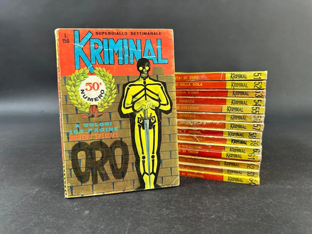 Kriminal nn. 50/64 - 15 Comic - First edition - 1966