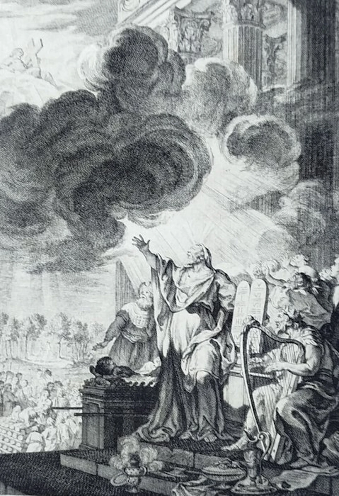 Charles-Nicolas Cochin Père et Fils - Bible de Royaumont. Frontispice
