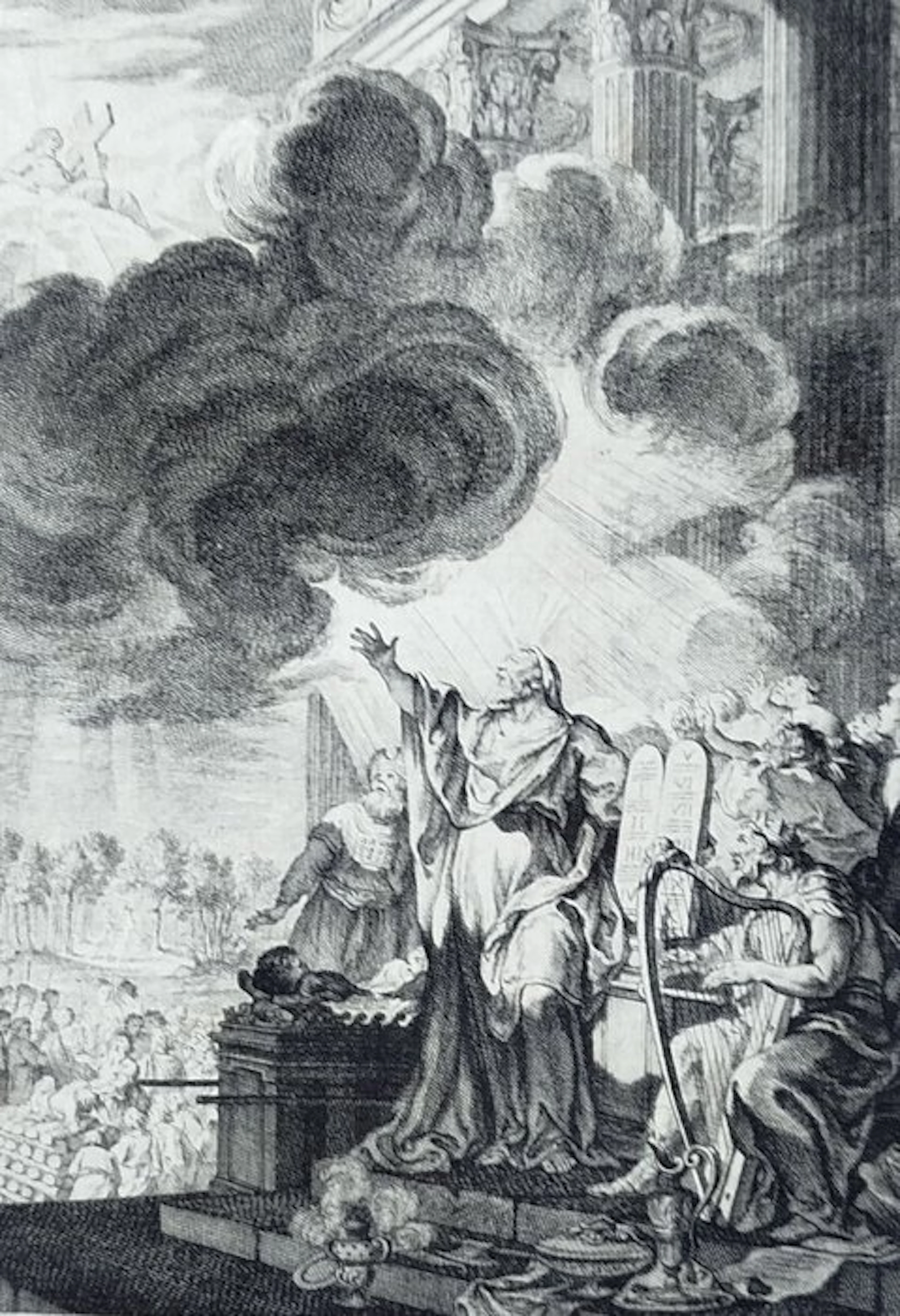 Charles-Nicolas Cochin Père et Fils - Bible de Royaumont. Frontispice