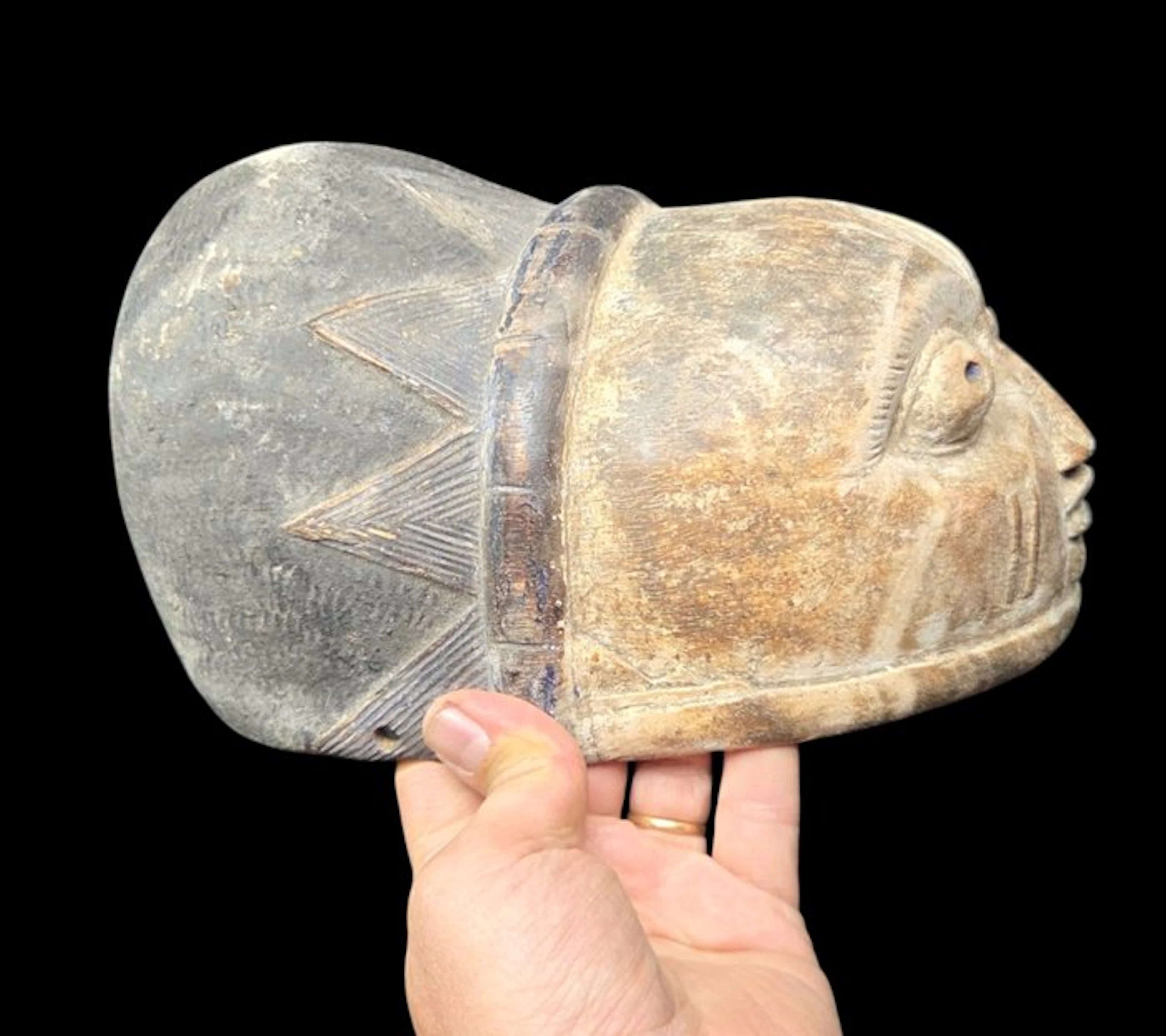 Original antique Gélédé - Yoruba mask - ex French...